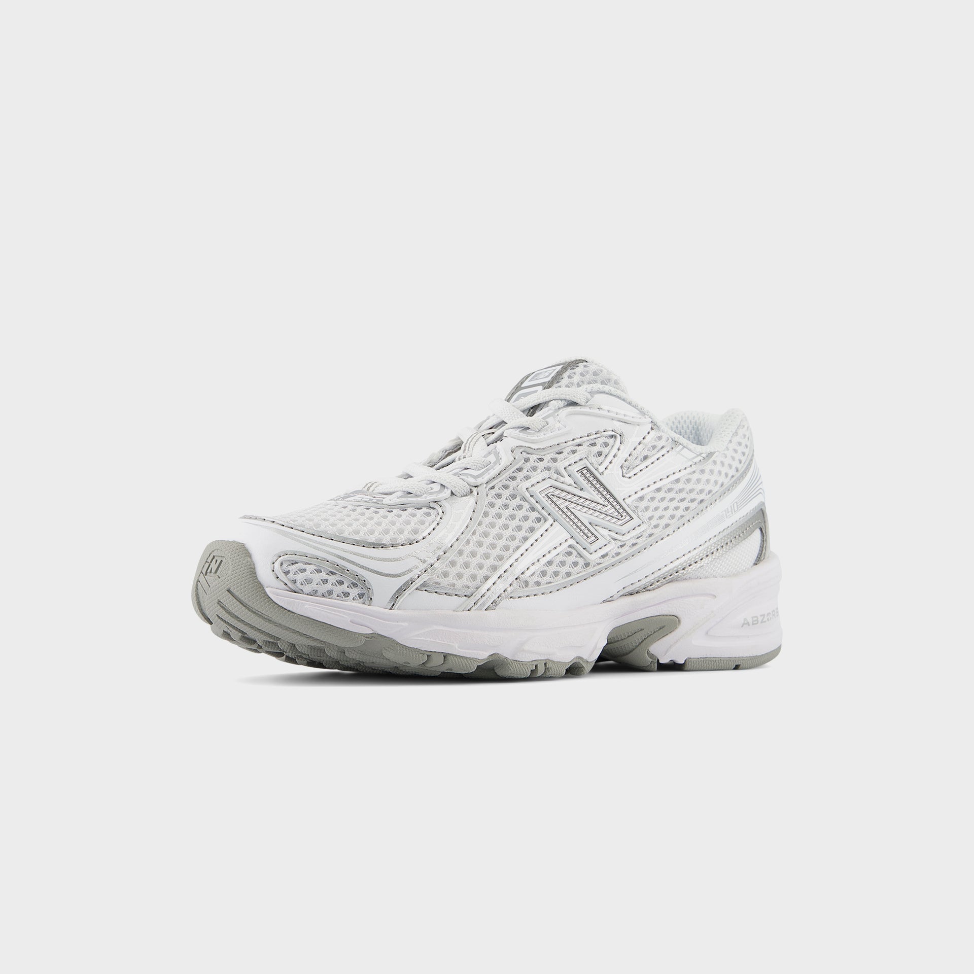 New Balance GS 740 Bungee Lace - White / Silver Metallic