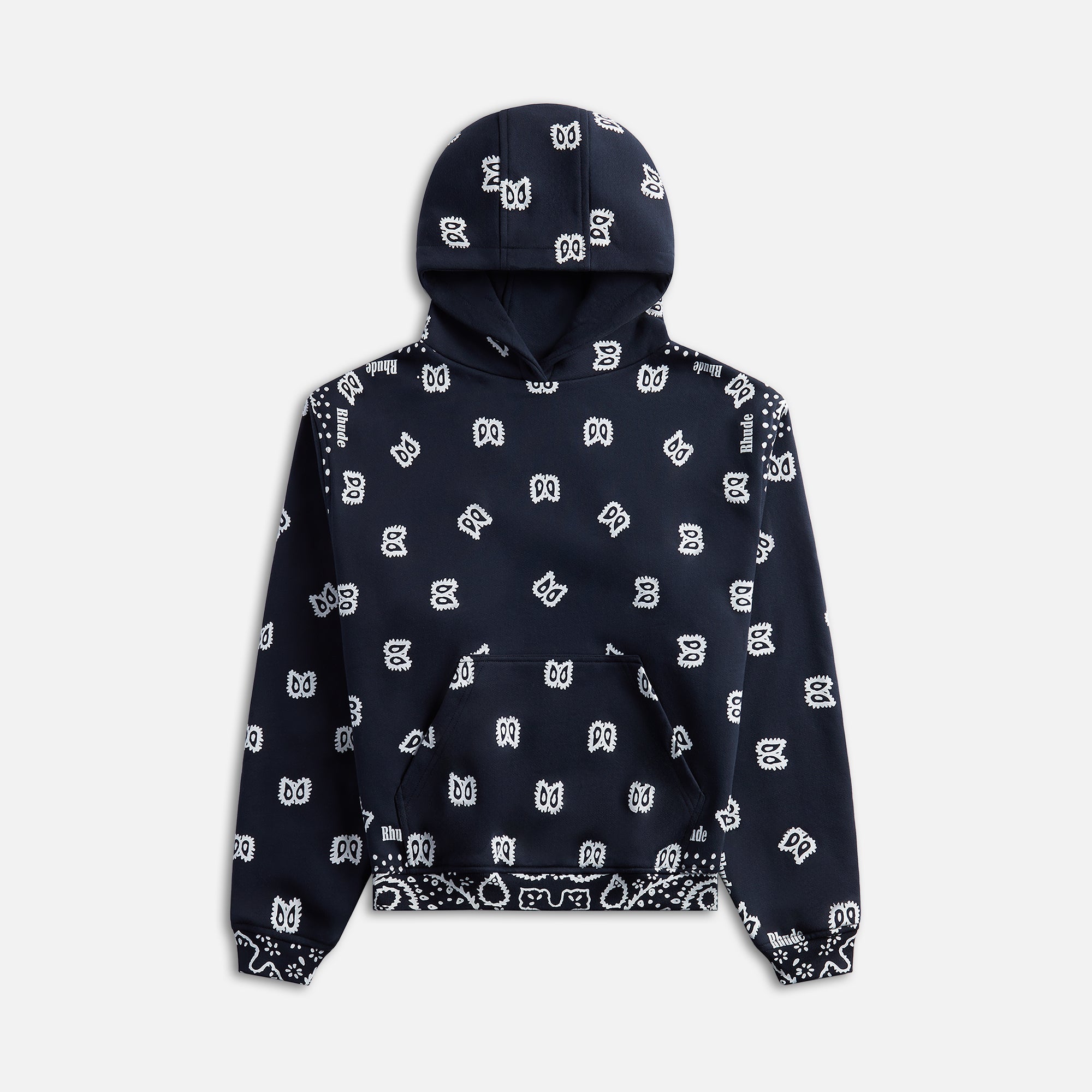 Rhude Bandana Print Hoodie - Vintage Black – Kith Europe