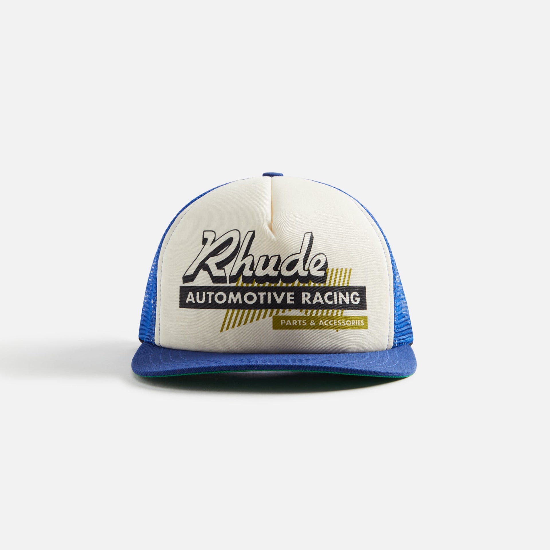 Rhude Auto Racing Trucker Cap - Navy / Ivory