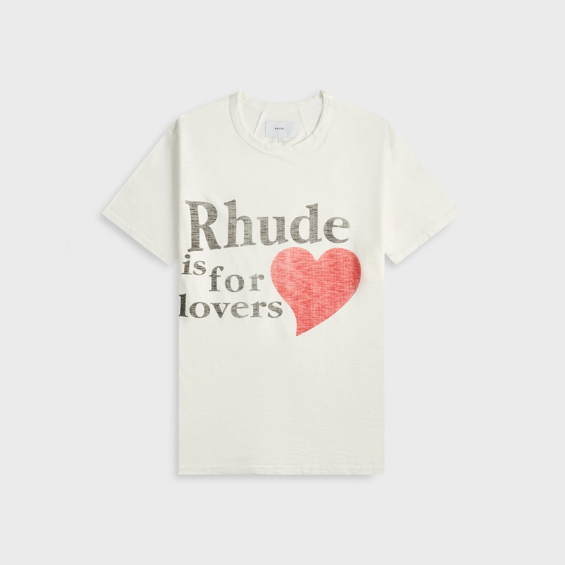 Rhude Lovers Slub Tee - White