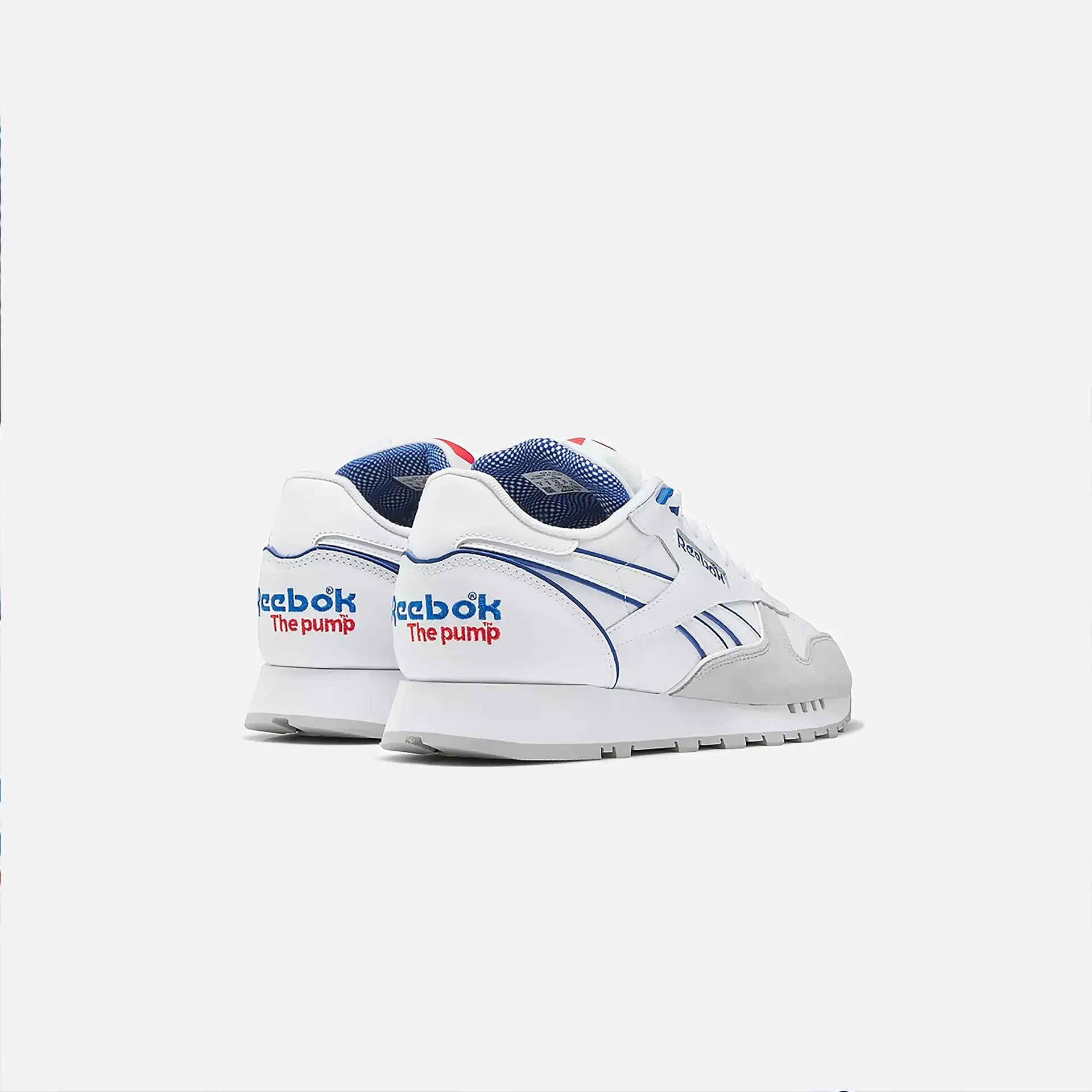 Reebok Classic Leather Pump - Footwear White / Vector Red / Vector Blue