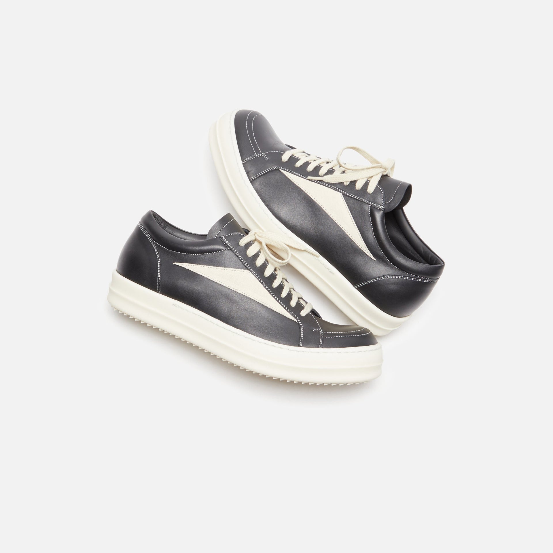 Rick Owens Vintage Sneakers - Black / Milk / Milk