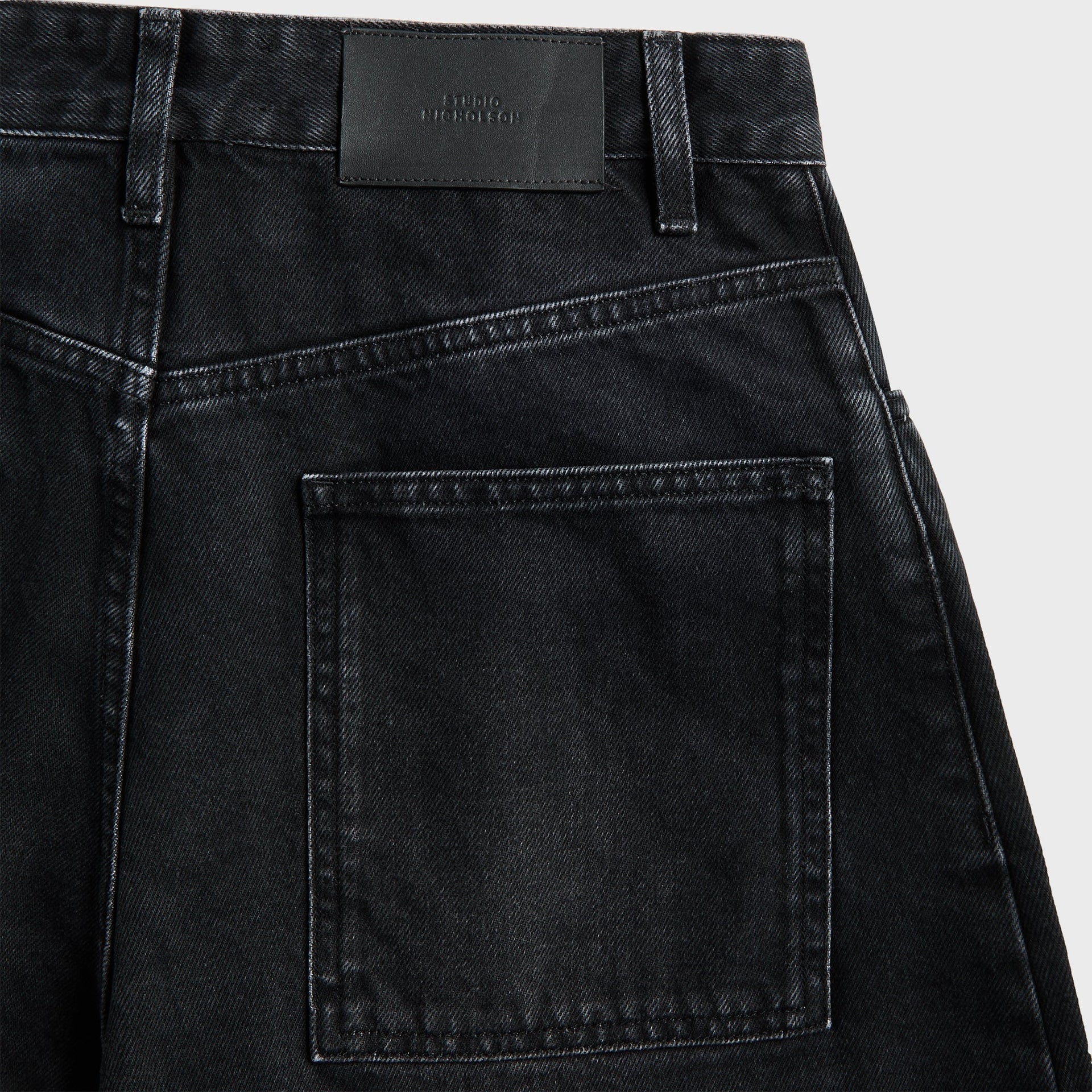 Studio Nicholson Volume Jean - Washed Black