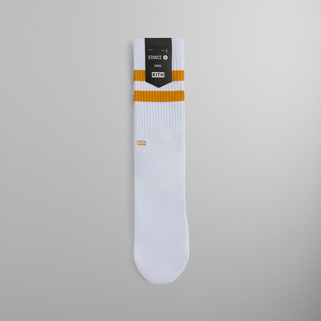 Kith Classics for Stance Crew Sock - White / Gold – Kith Europe