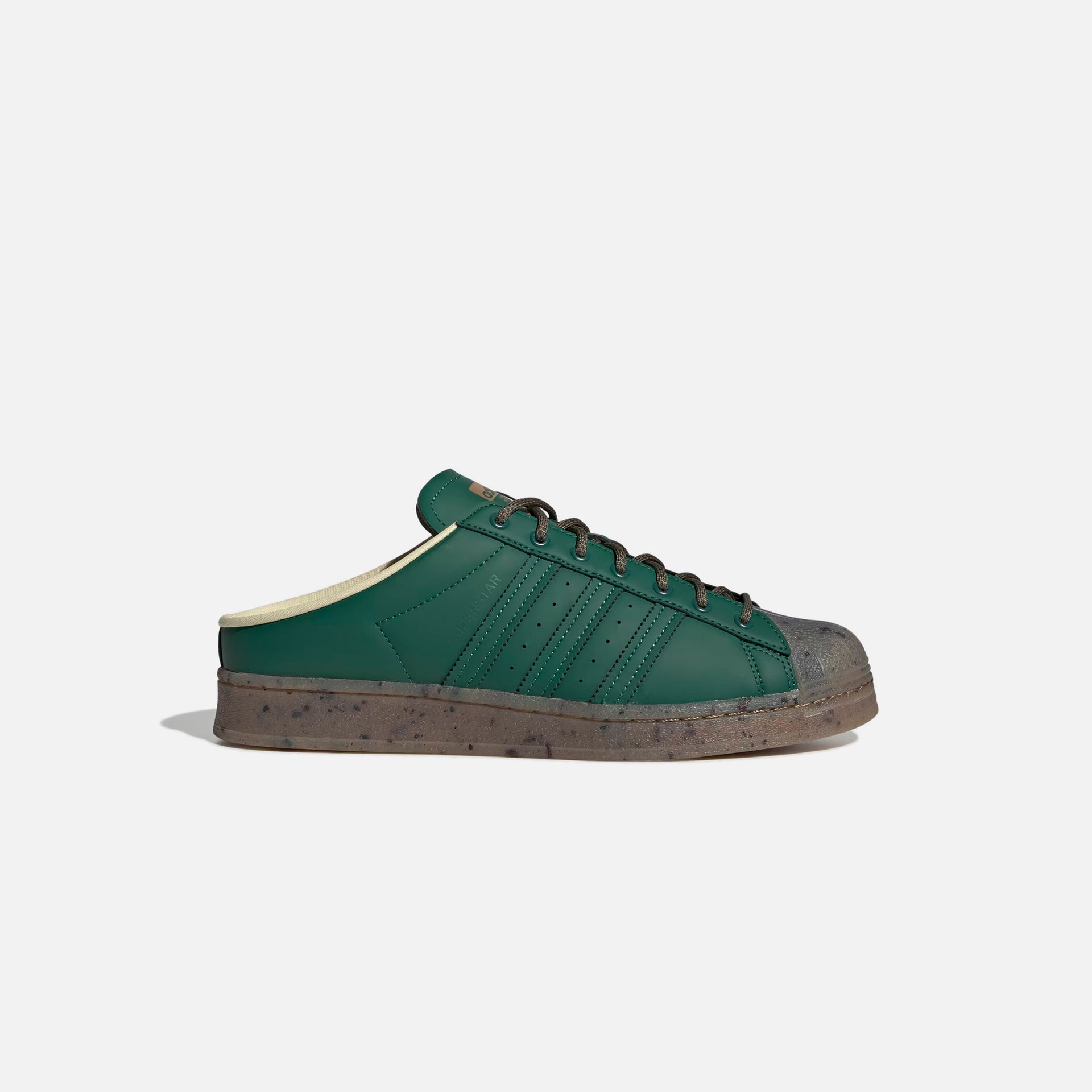 adidas Originals Superstar Plant and Grow Mules - Collegiate Green / Collegiate Green / Easy Yellow