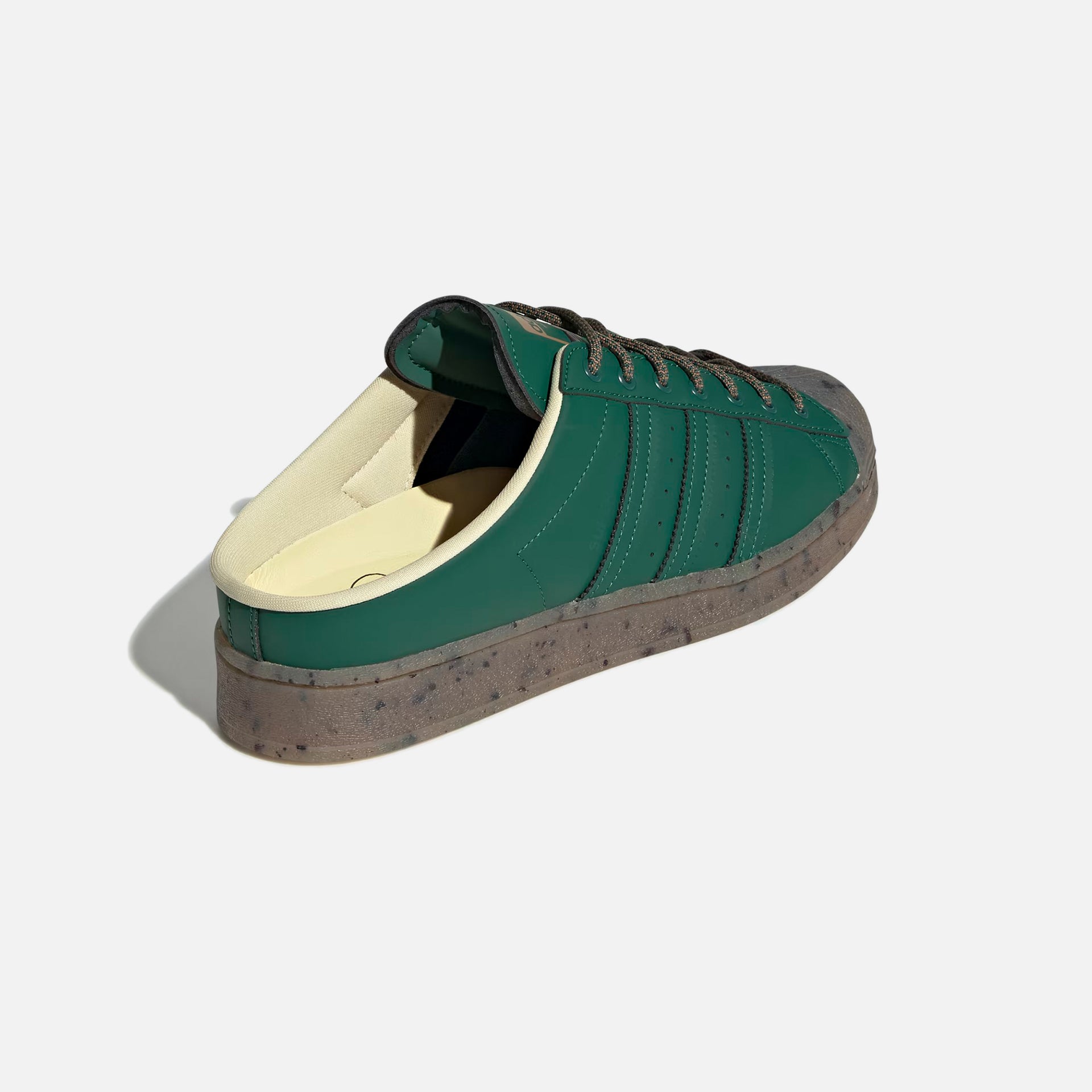 adidas Originals Superstar Plant and Grow Mules - Collegiate Green / Collegiate Green / Easy Yellow