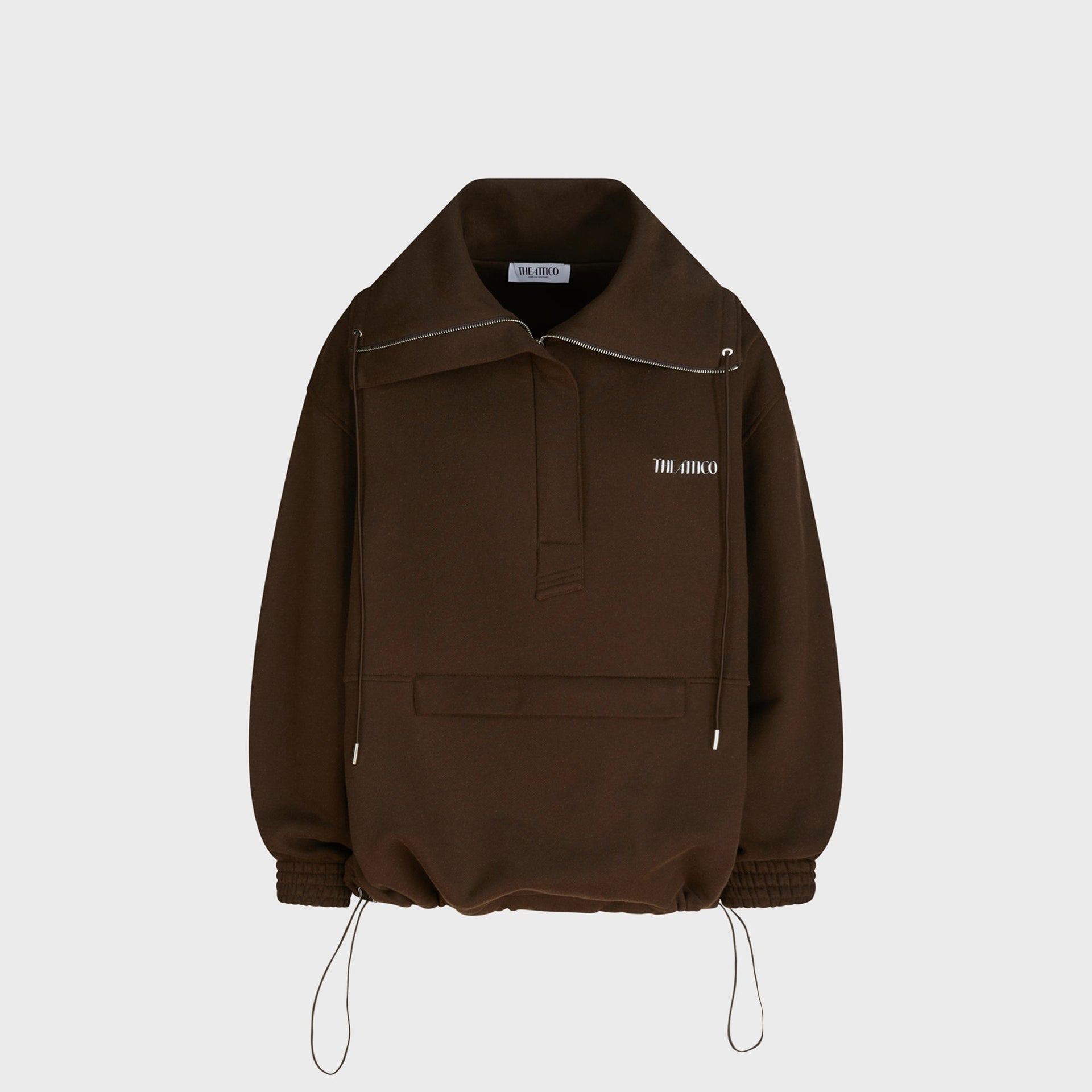 The Attico Blouson in Dark Brown