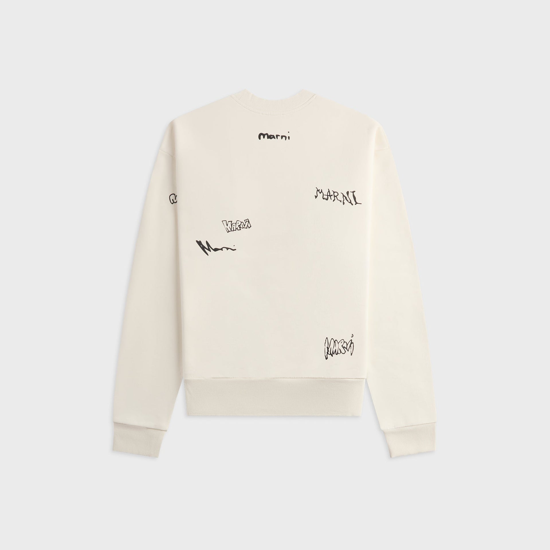 Marni Long Sleeve Sweatshirt in Natural White