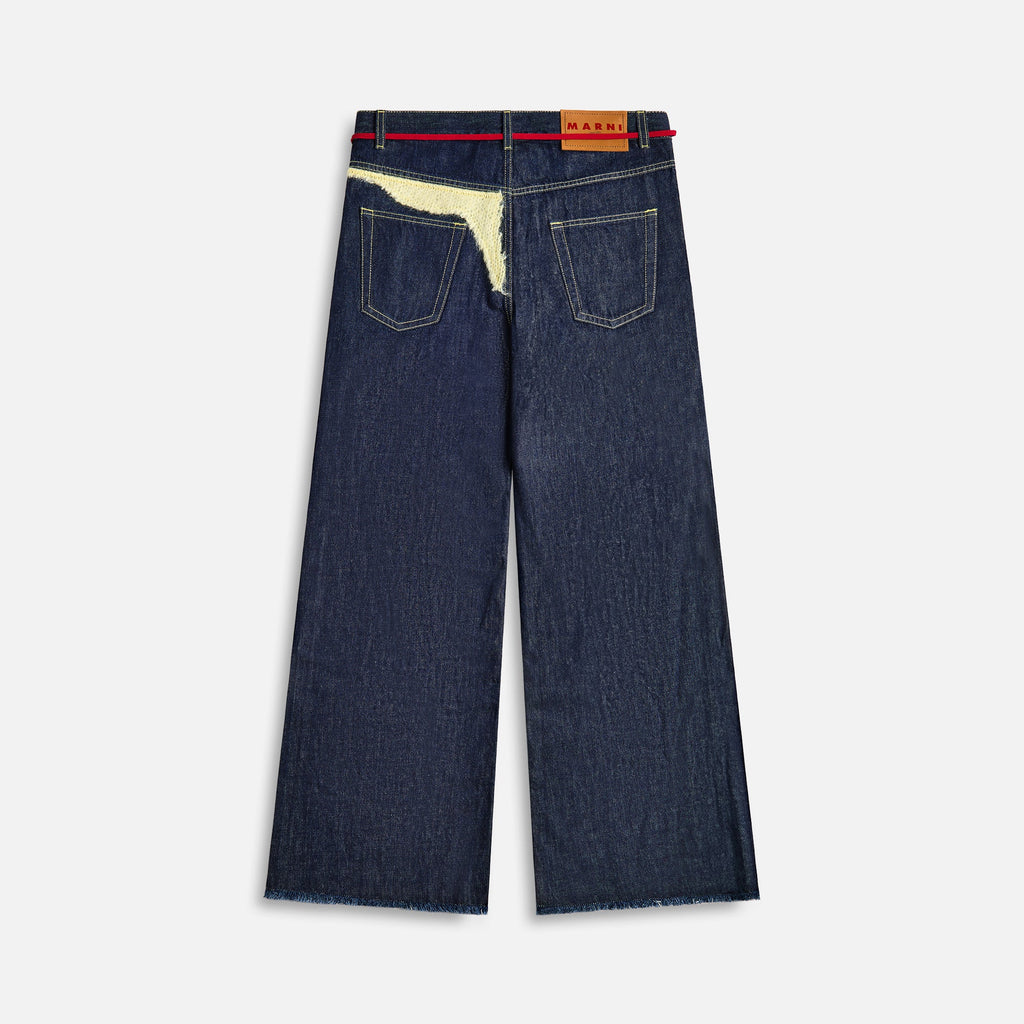 Marni Wool Patched Bull Denim - Blublack – Kith Europe