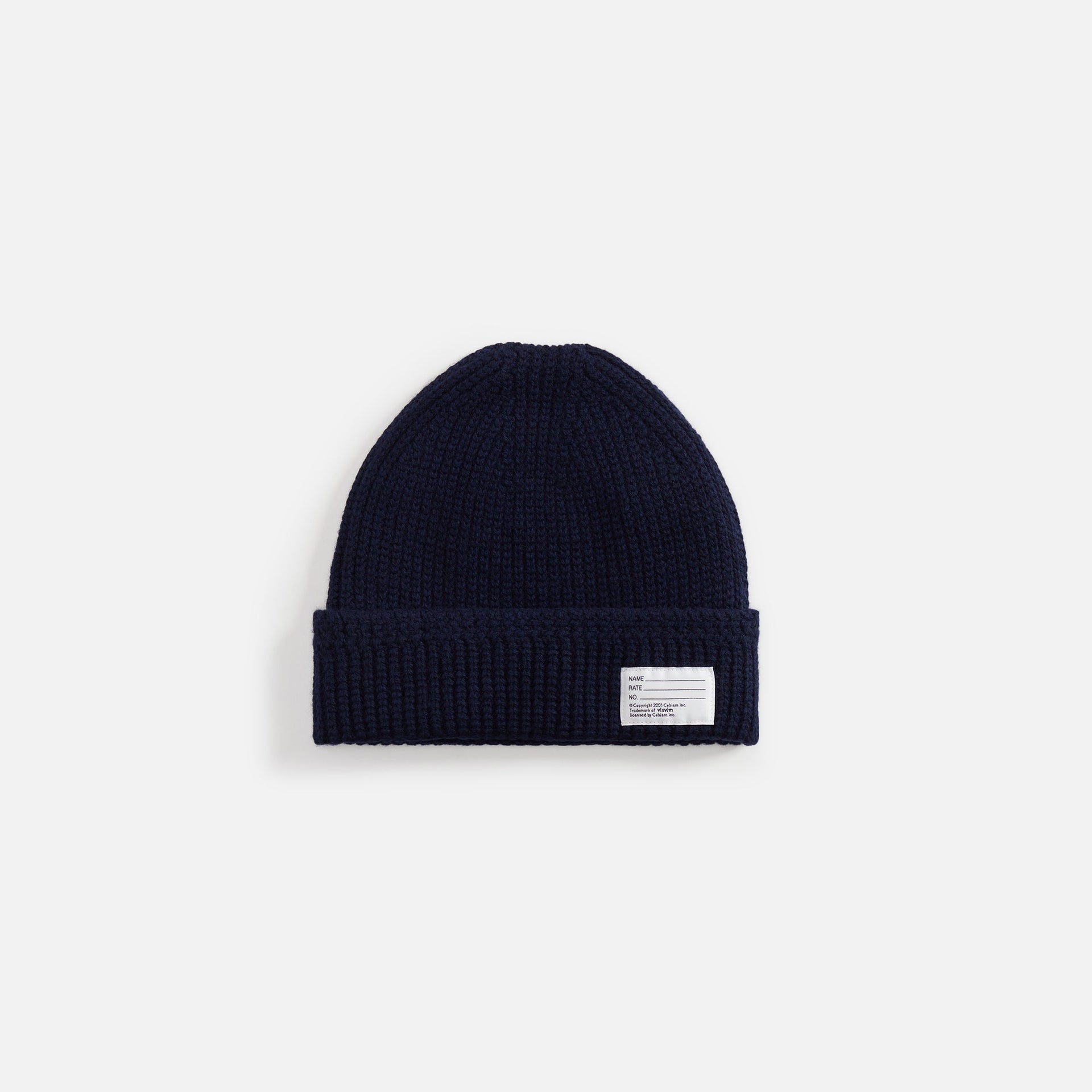 Visvim Knit Beanie (W/Ws) - Navy