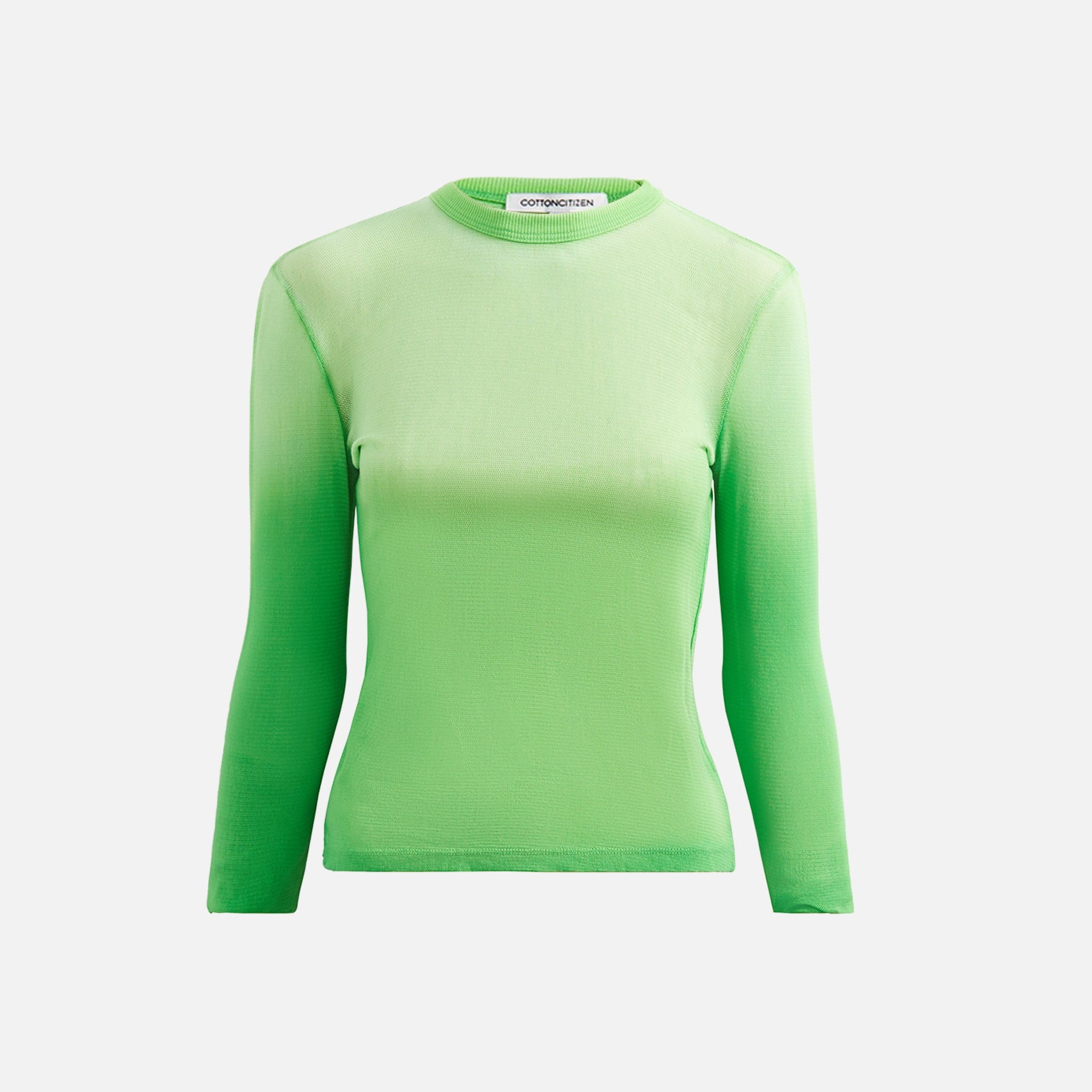 Cotton Citizen Rio Long Sleeve - Electric Lime Cast