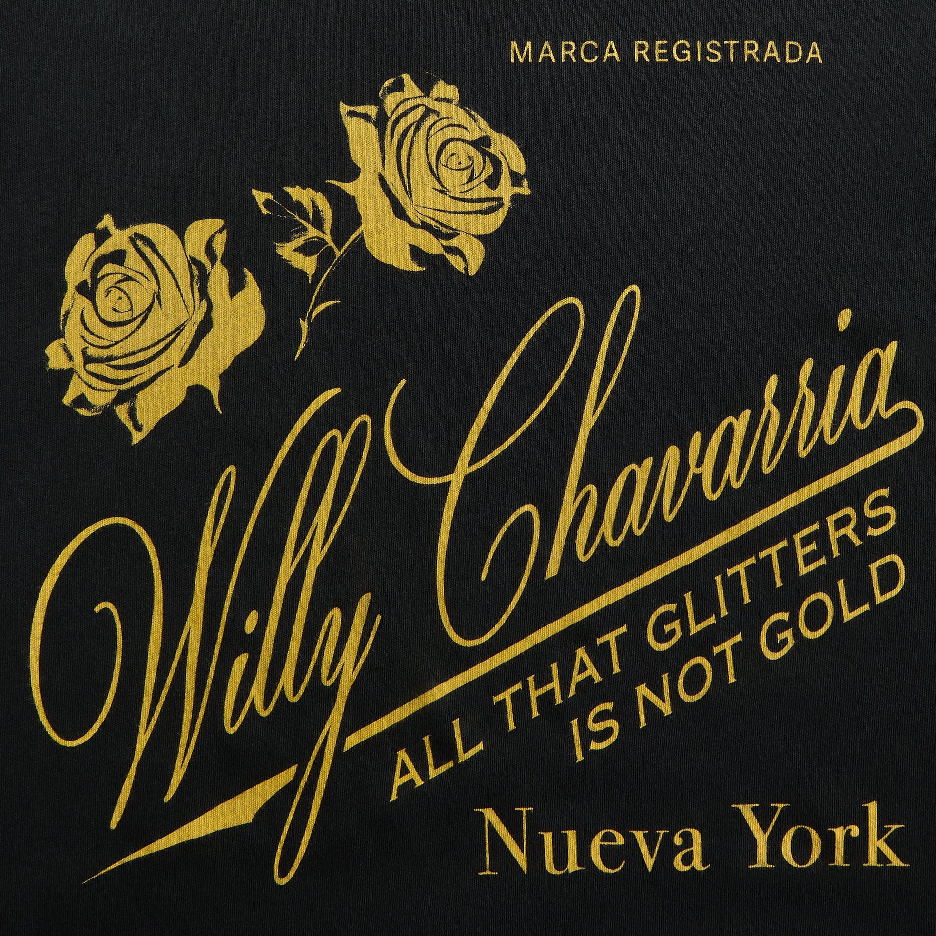 Willy Chavarria Proverb Easy Tee -  Black