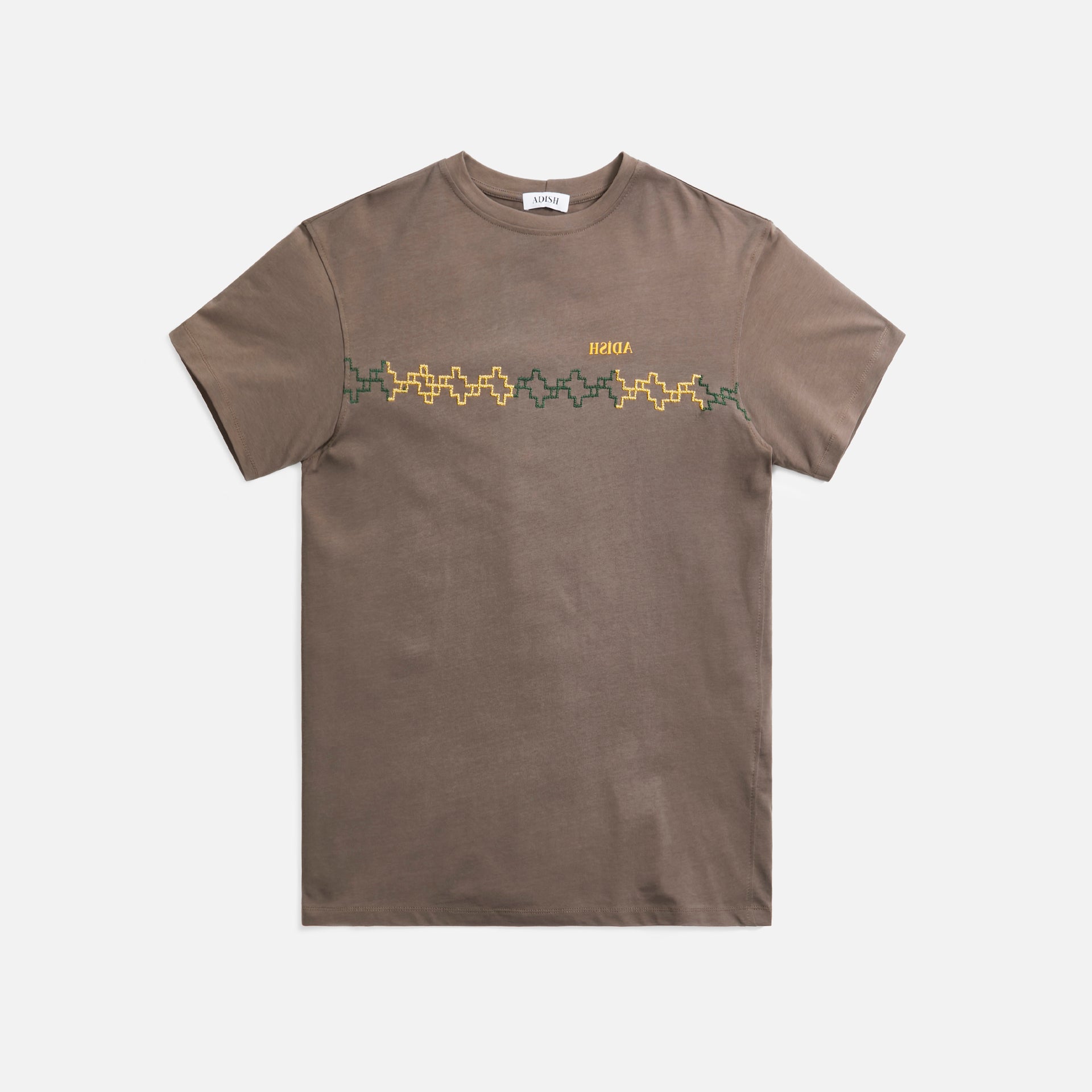 Adish Maouj Logo Tee - Brown