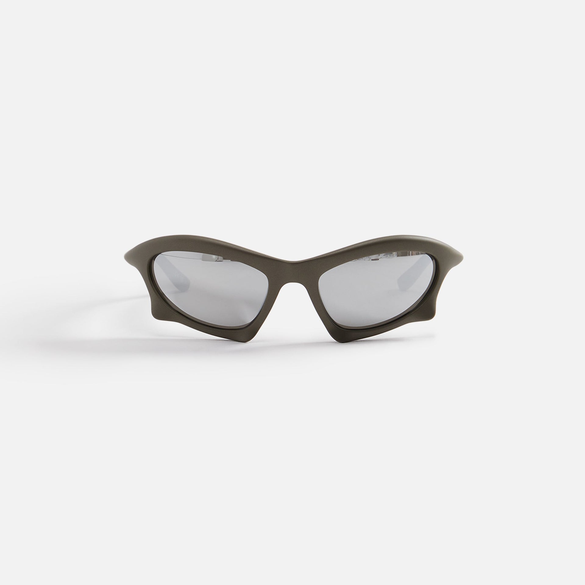 Balenciaga Pointed Racing Frame - Grey / Silver Mirror