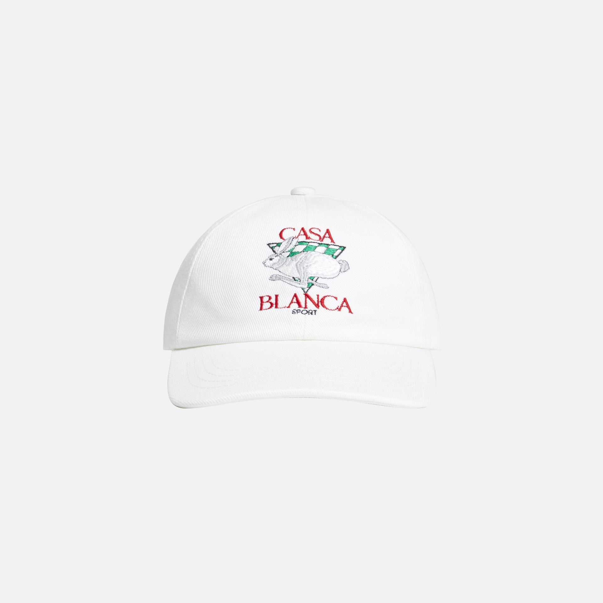Casablanca Casa Sport Rabbit Twill Cap - White