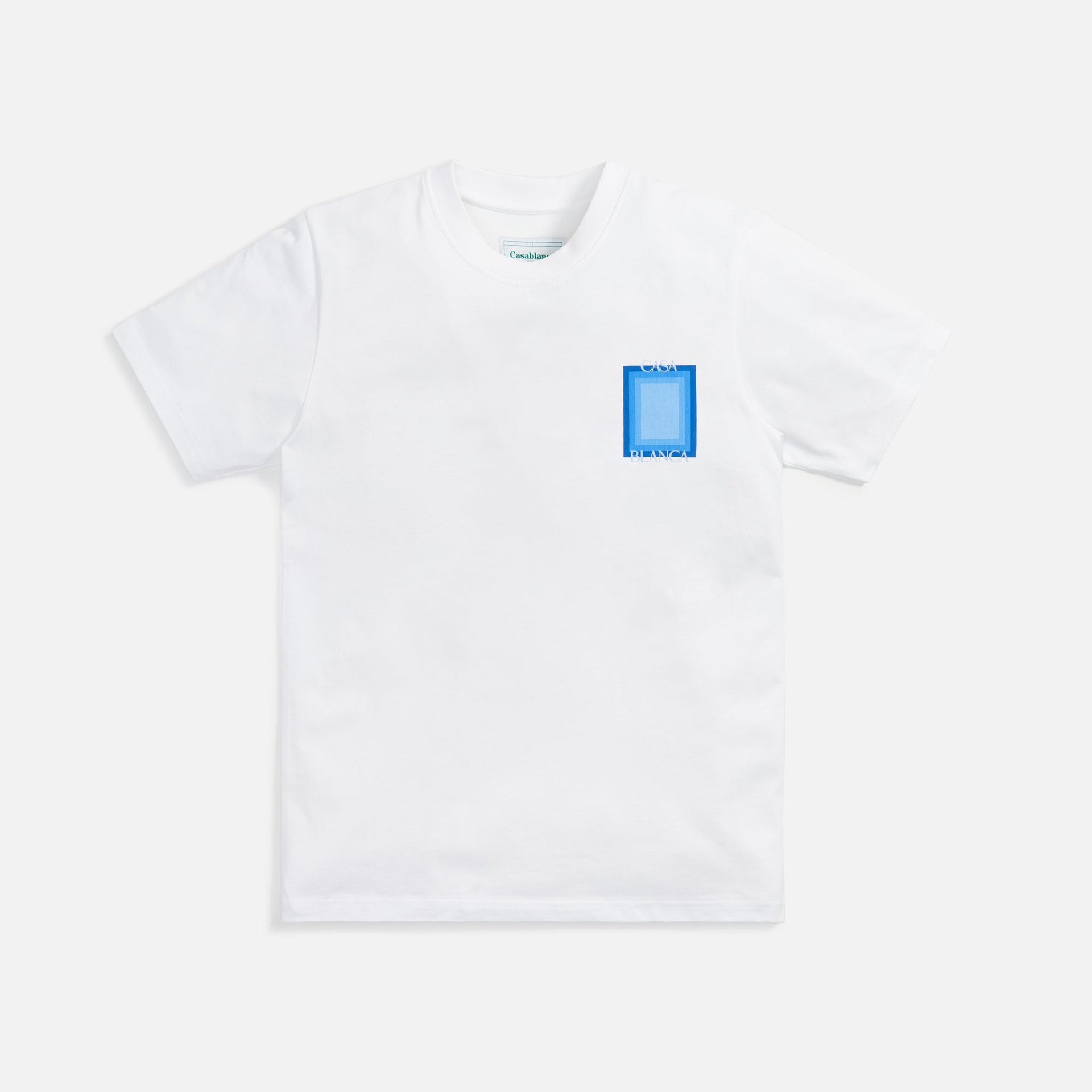 Casablanca Logo Degrade Screen Printed Tee - White