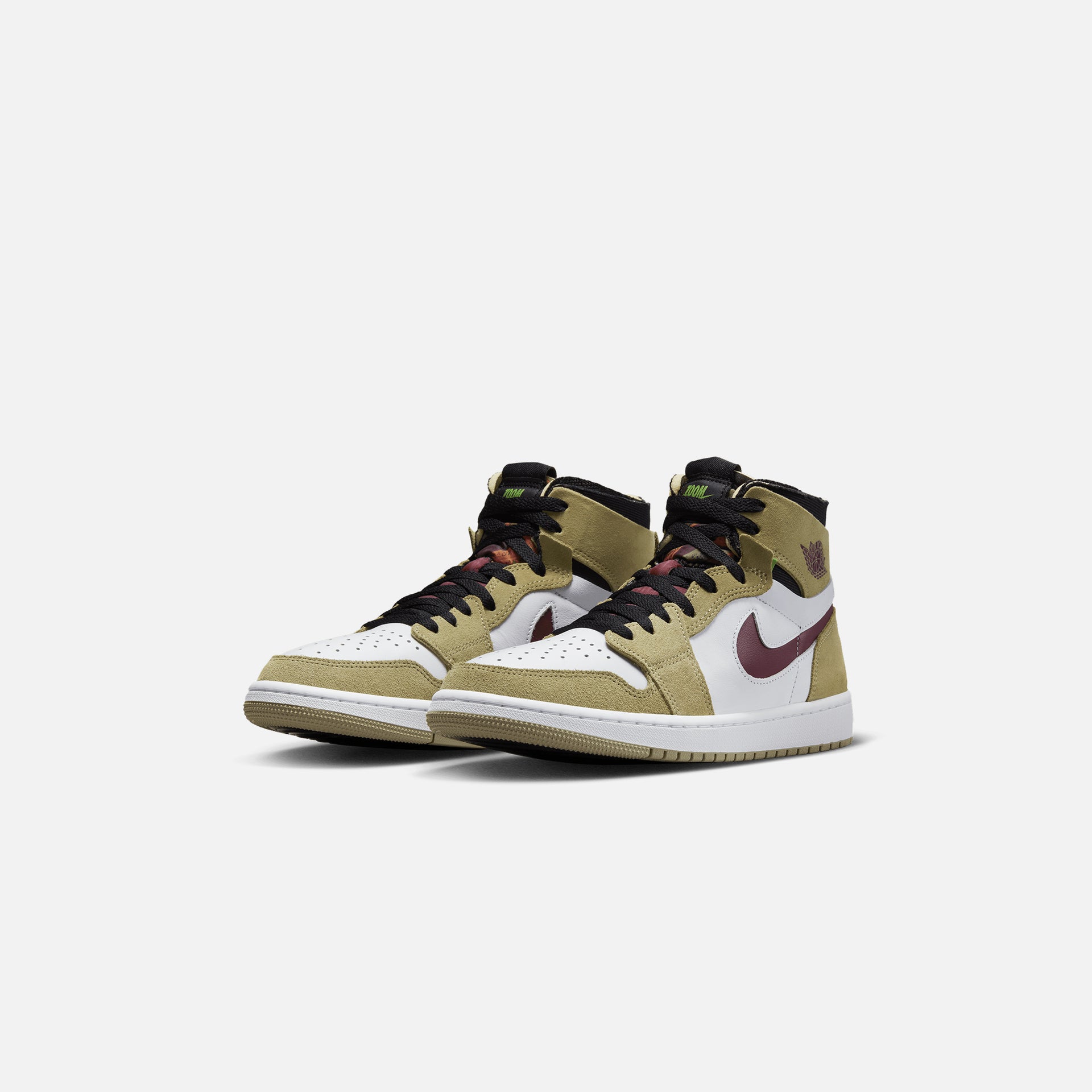 Nike Air Jordan 1 Zoom CMFT - Neutral Olive / Altitude Green / Cherrywood Red