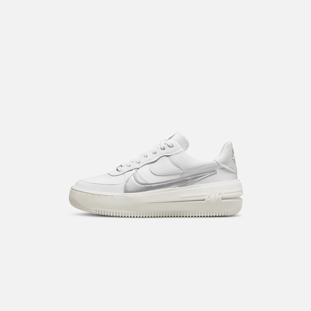 Nike Air Force 1 PLT.AF.ORM Summit White Metalic Silver (W)