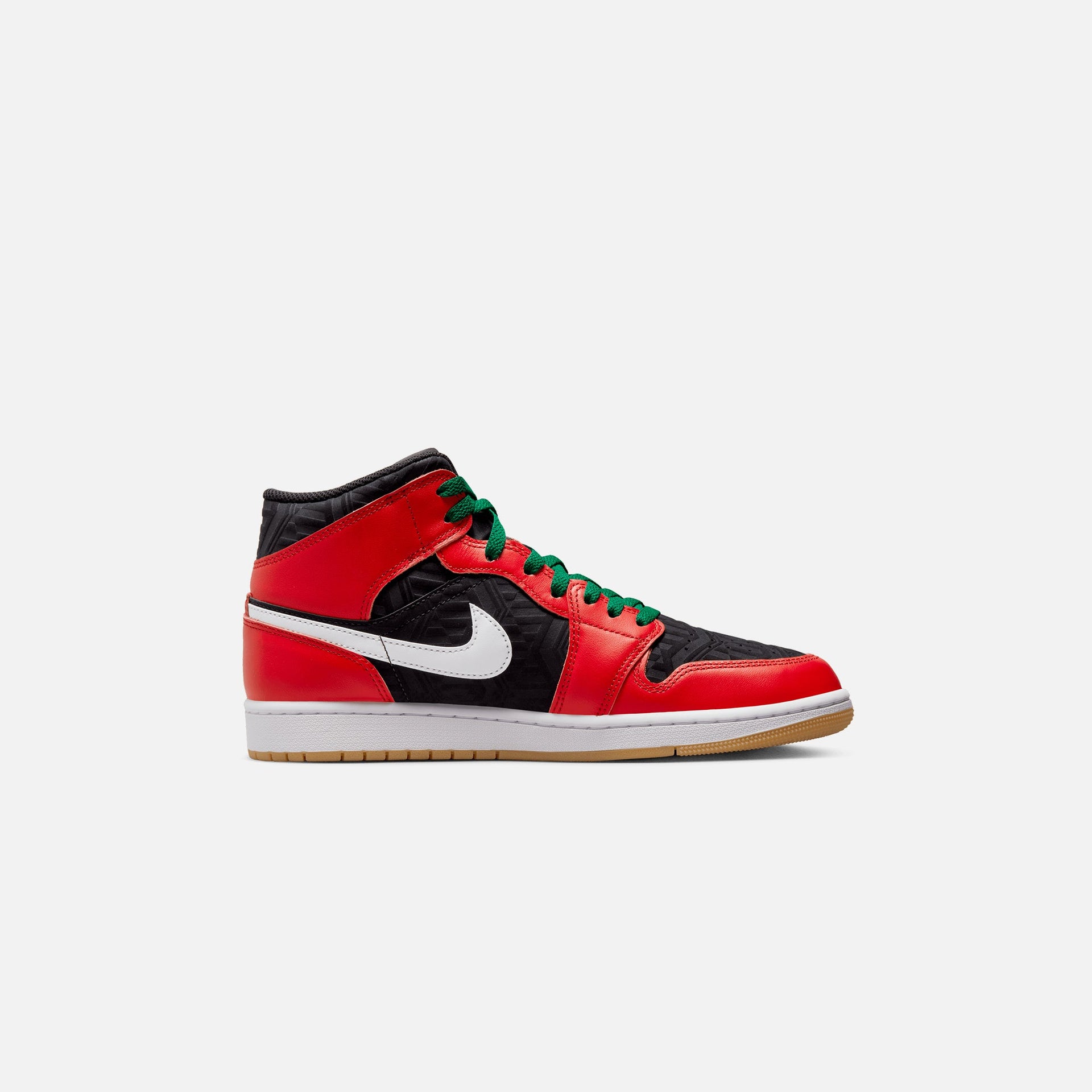 Jordan Air Jordan 1 Mid SE - Black / Fire Red / White / Malachite