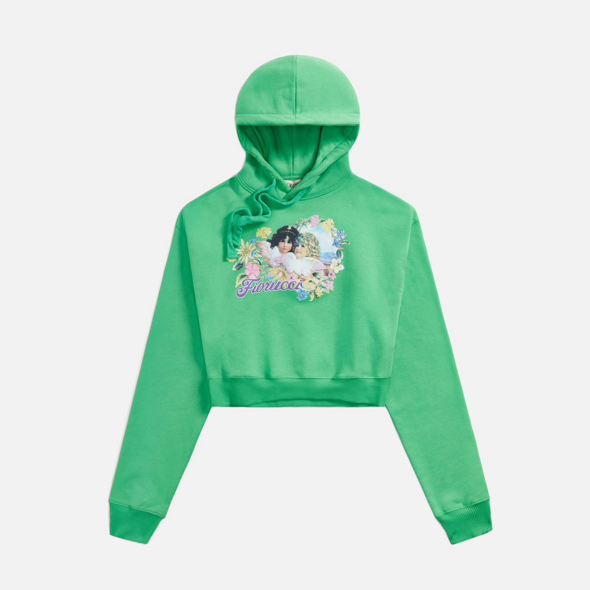 Fiorucci Alpine Angels Crop Hoodie - Green