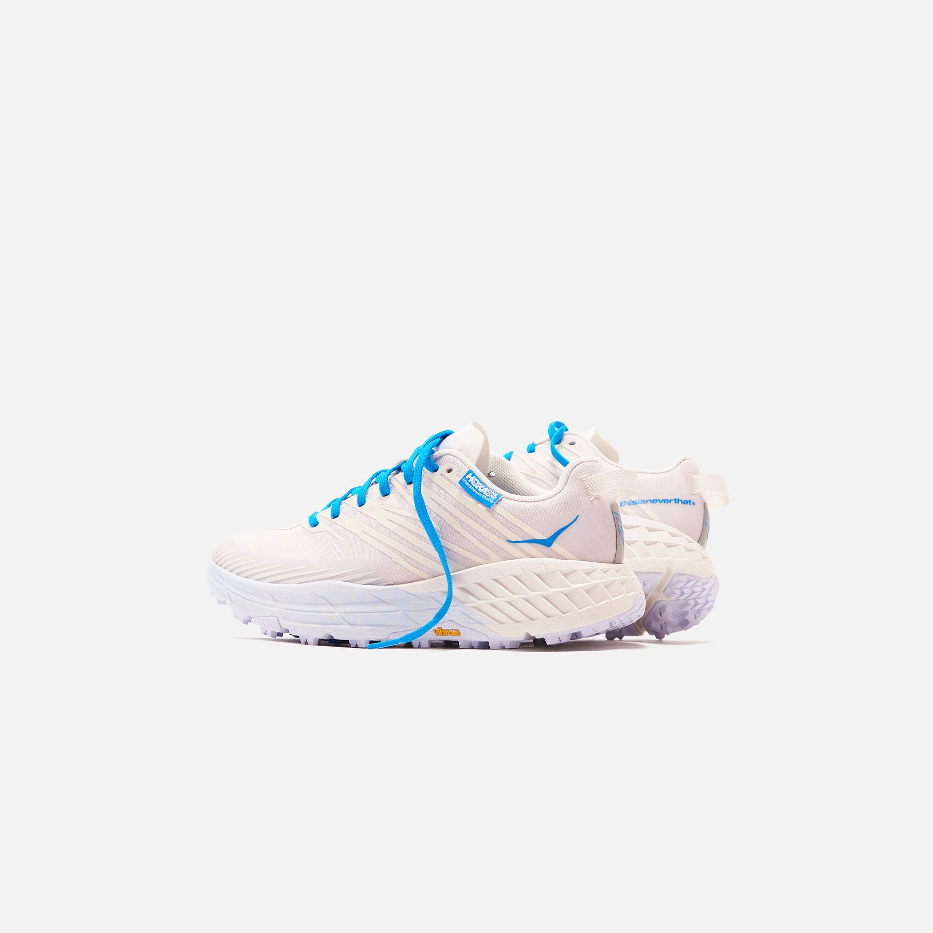 Hoka x Thisisneverthat Speedgoat 4 - Marshmallow / Cyan Blue