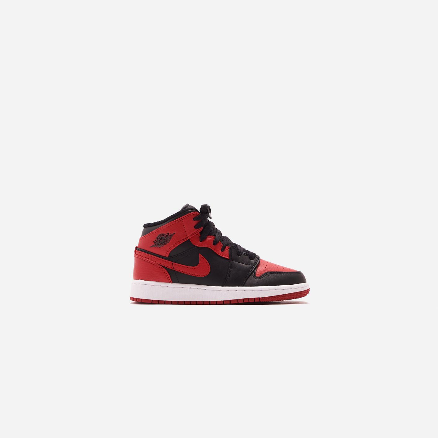Jordan Grade School Air Jordan 1 Mid BG - Black / Gym Red / White