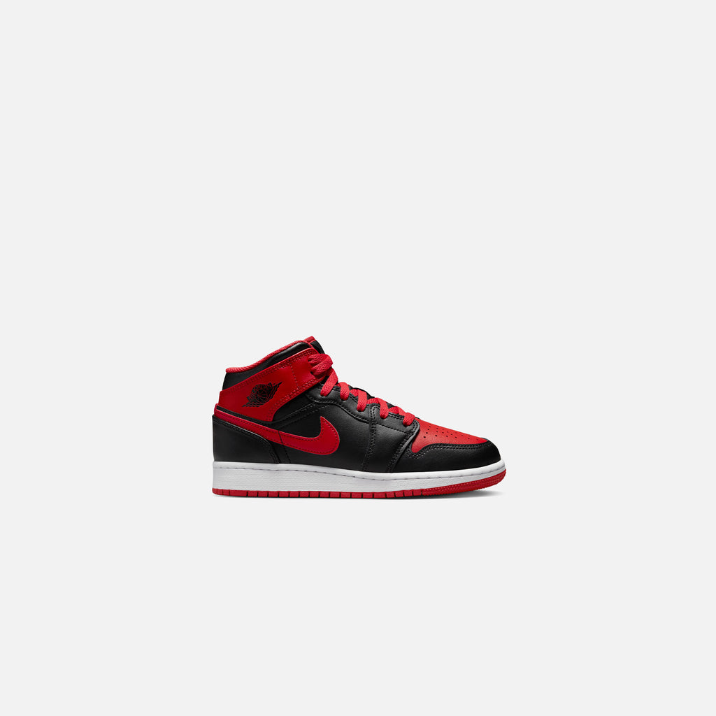 Nike Air Jordan 1 Retro Mid Banned Red Black White UK 3 4 5 6 7 8 9 US New