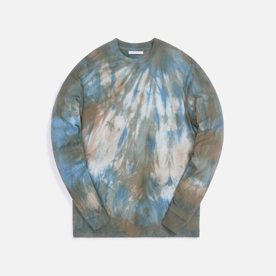 John Elliott L/S University Tee - Sorrel Tie Dye