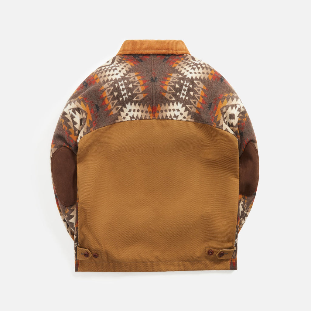 Junya Watanabe Man x Pendleton Wool Jacquard Jacket - Brown / Red 