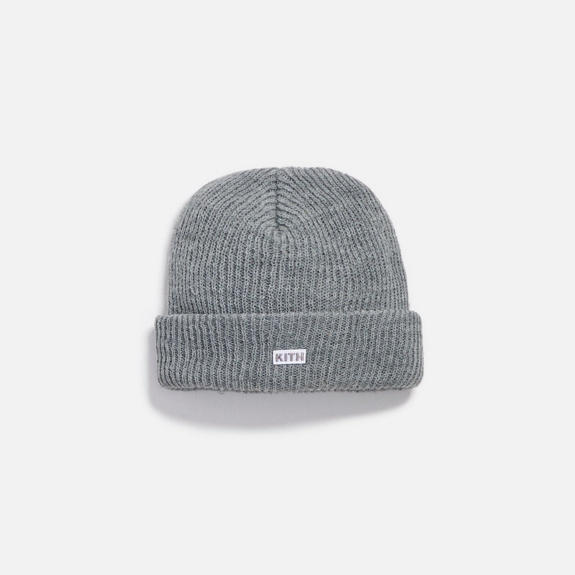 Kith Classic Beanie - Light Heather Grey