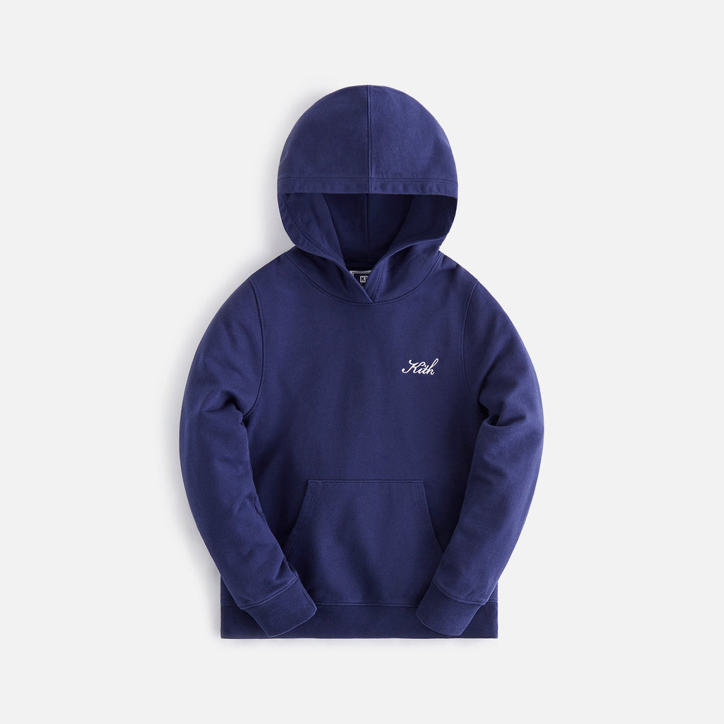 Blue kith shop hoodie