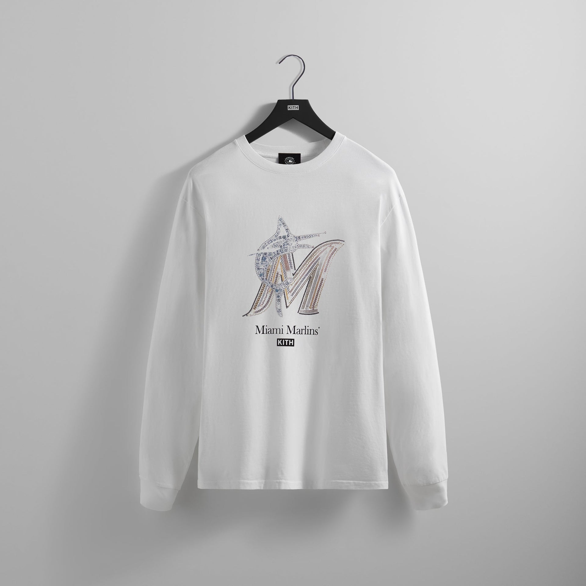 Kith X Rachel Goatley Marlins Ls Tee - White
