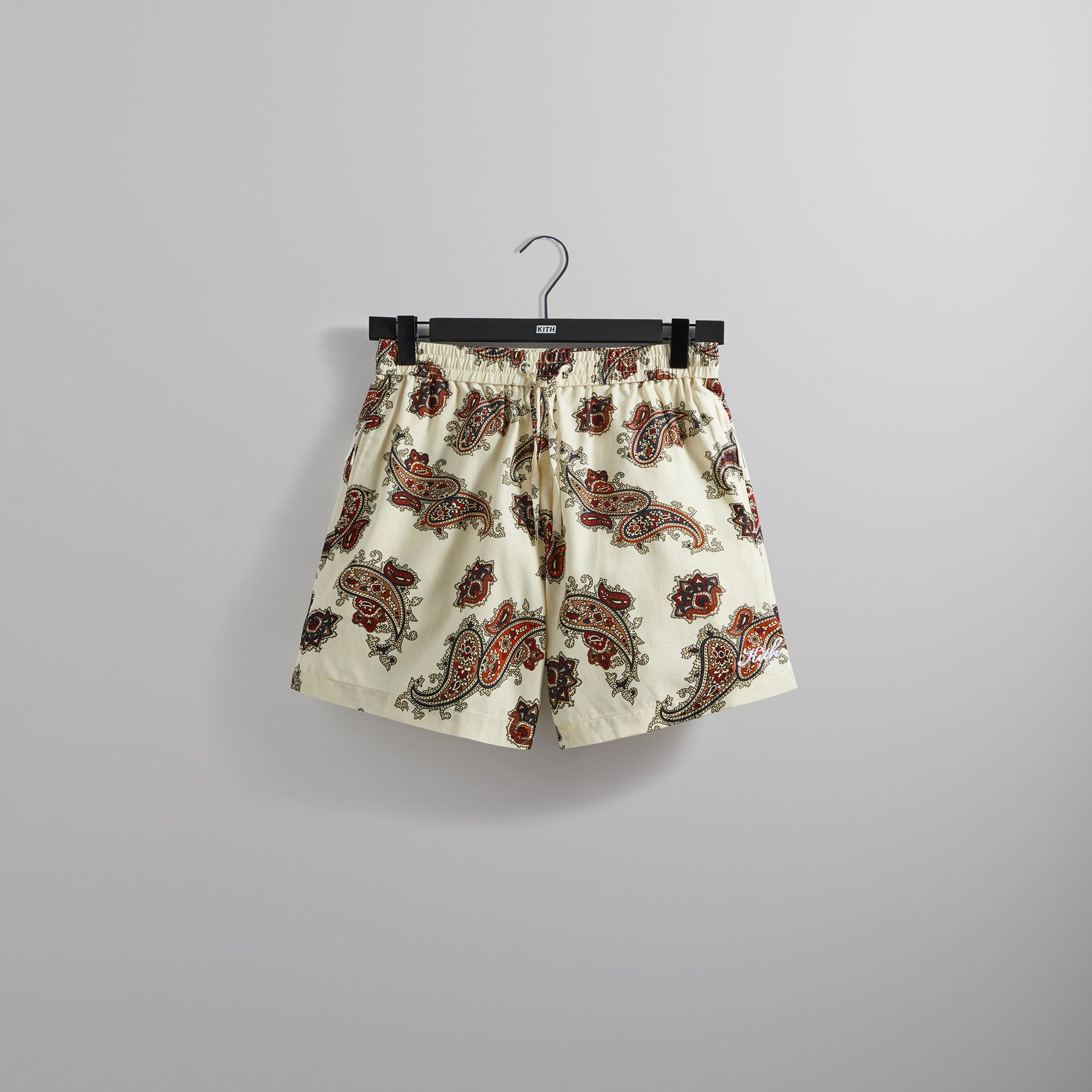 Kith Printed Active Short Silk Paisley - Sandrift