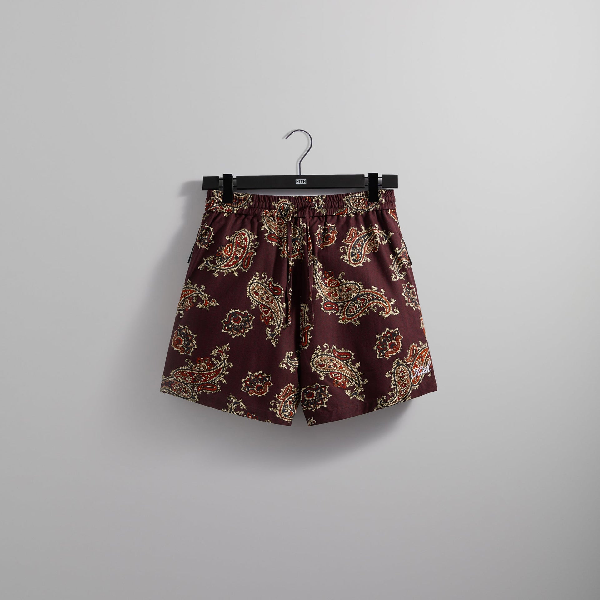 Kith Printed Active Short Silk Paisley - Magma