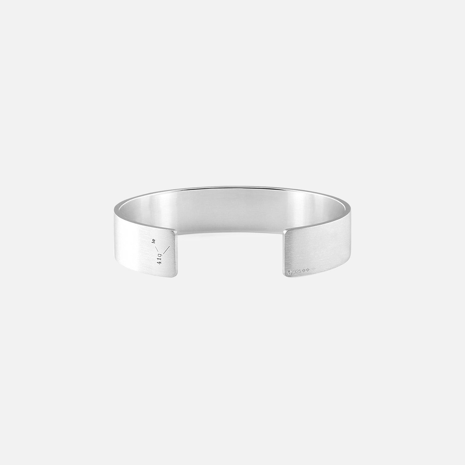 Le Gramme 41g Ribbon Bracelet - Brushed Sterling Silver