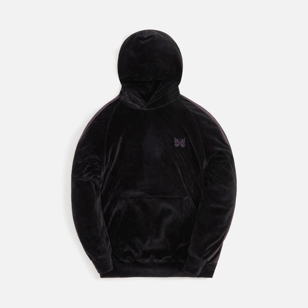 Needles Track Hoodie C/PE Velour - Black – Kith Europe