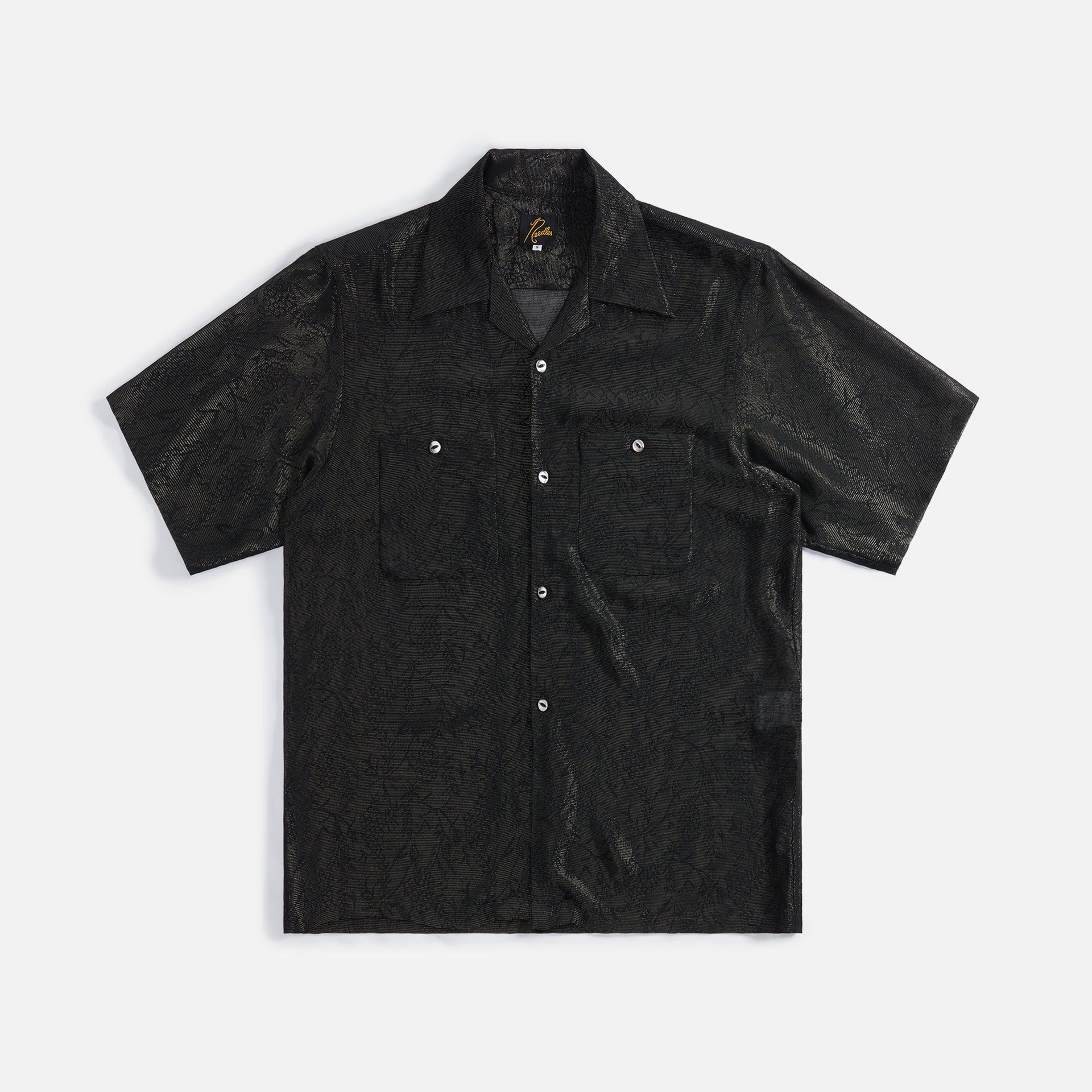 Needles One-Up Shirt Botanical Lame Jacquard - Gold
