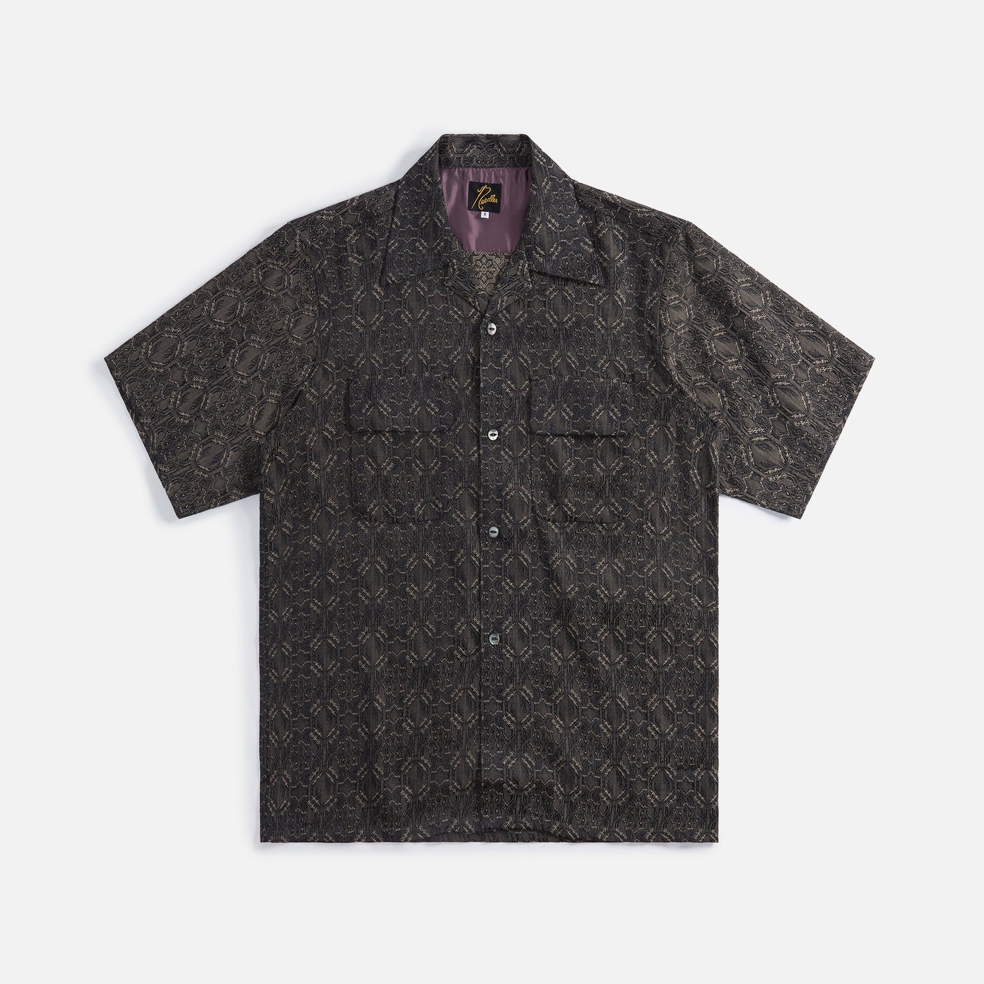 Needles Geometric Jacquard Classic Shirt - Brown