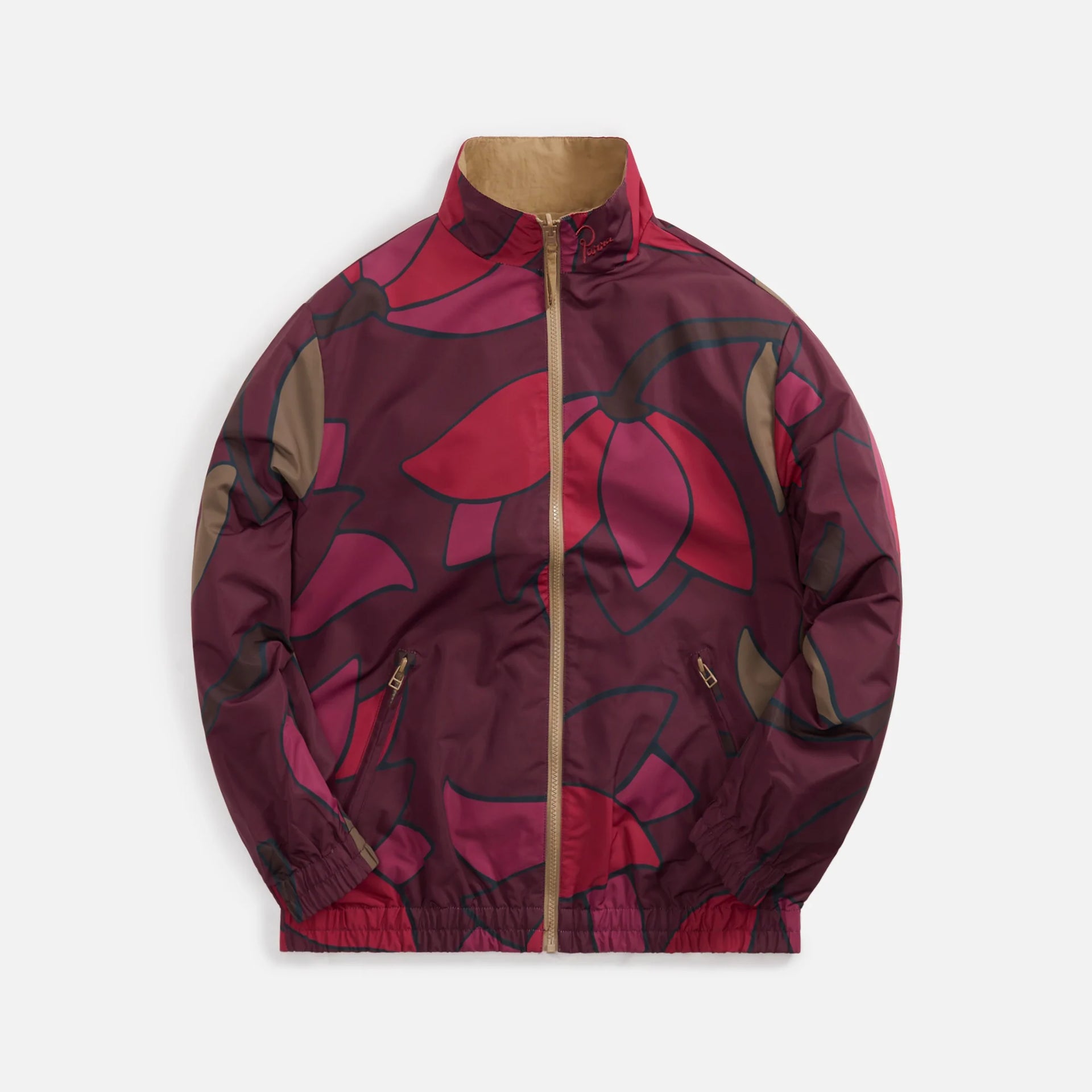 by Parra Secret Garden Track Top - Wine