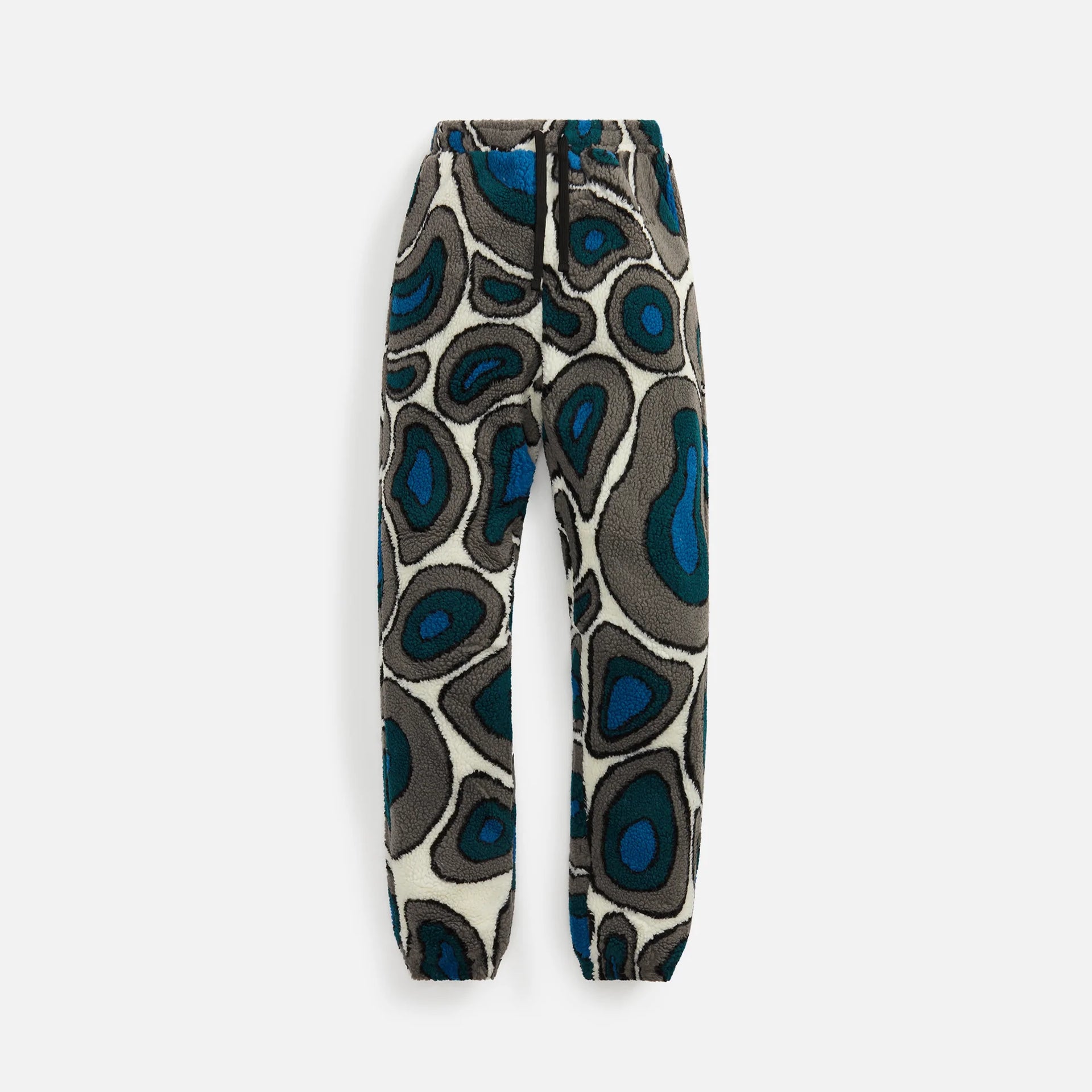 by Parra Amethist Geode Polar Fleece Pants - Stone Blue