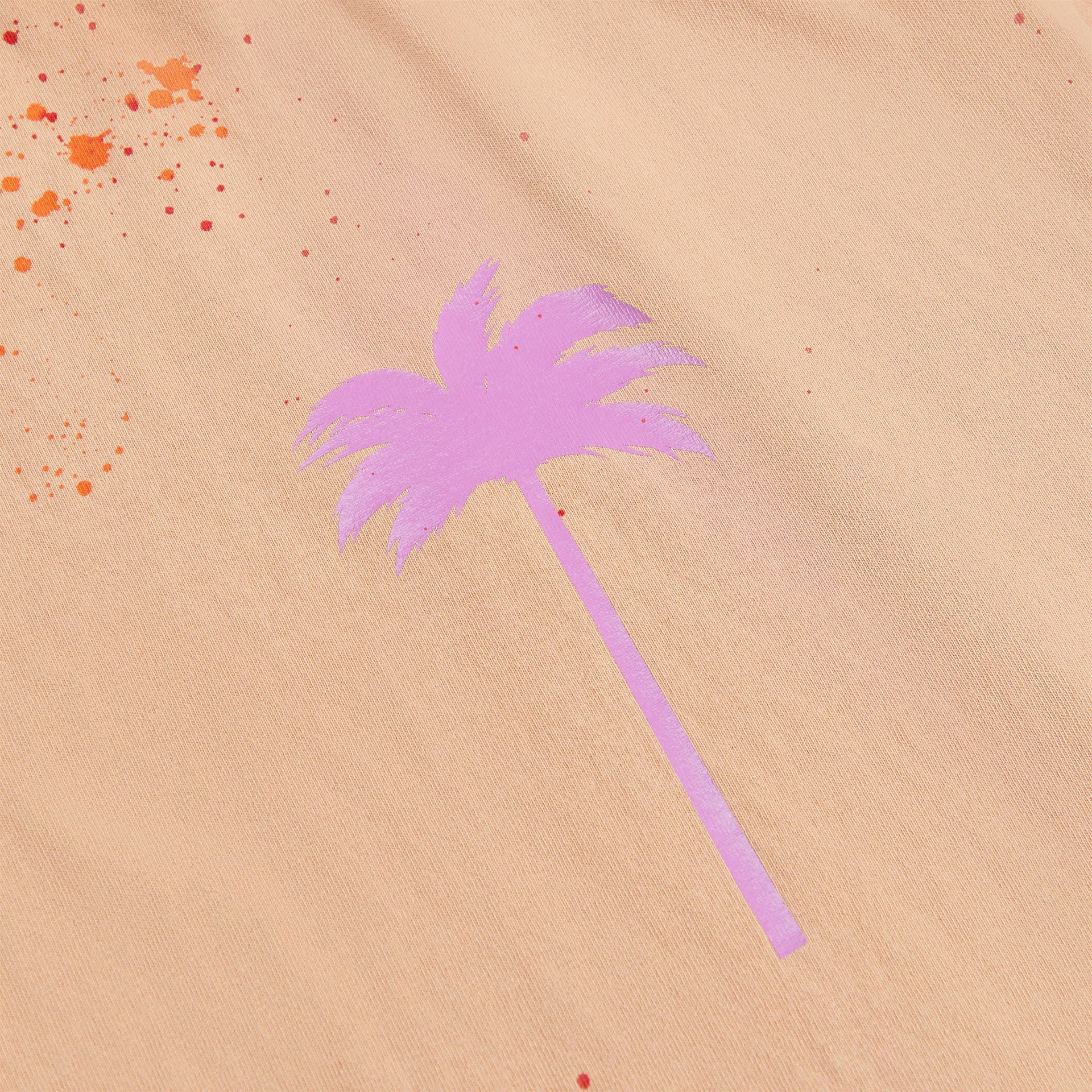 Palm Angels PXP Painted Classic Tee - Camel / Violet