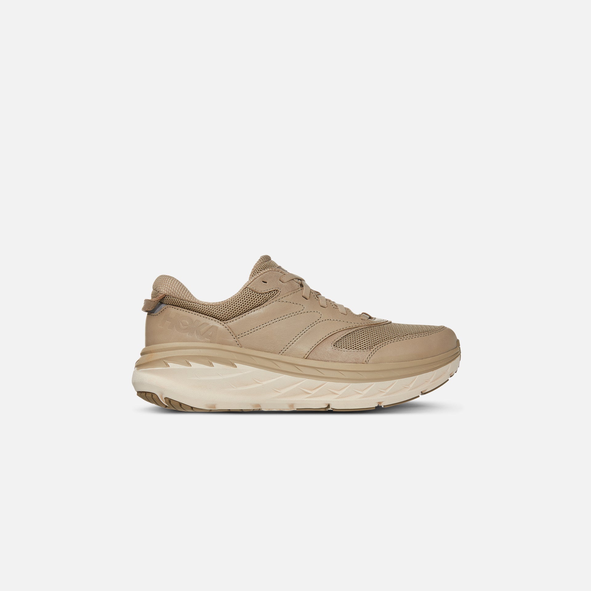 Hoka Bondi L - Tan / Grey