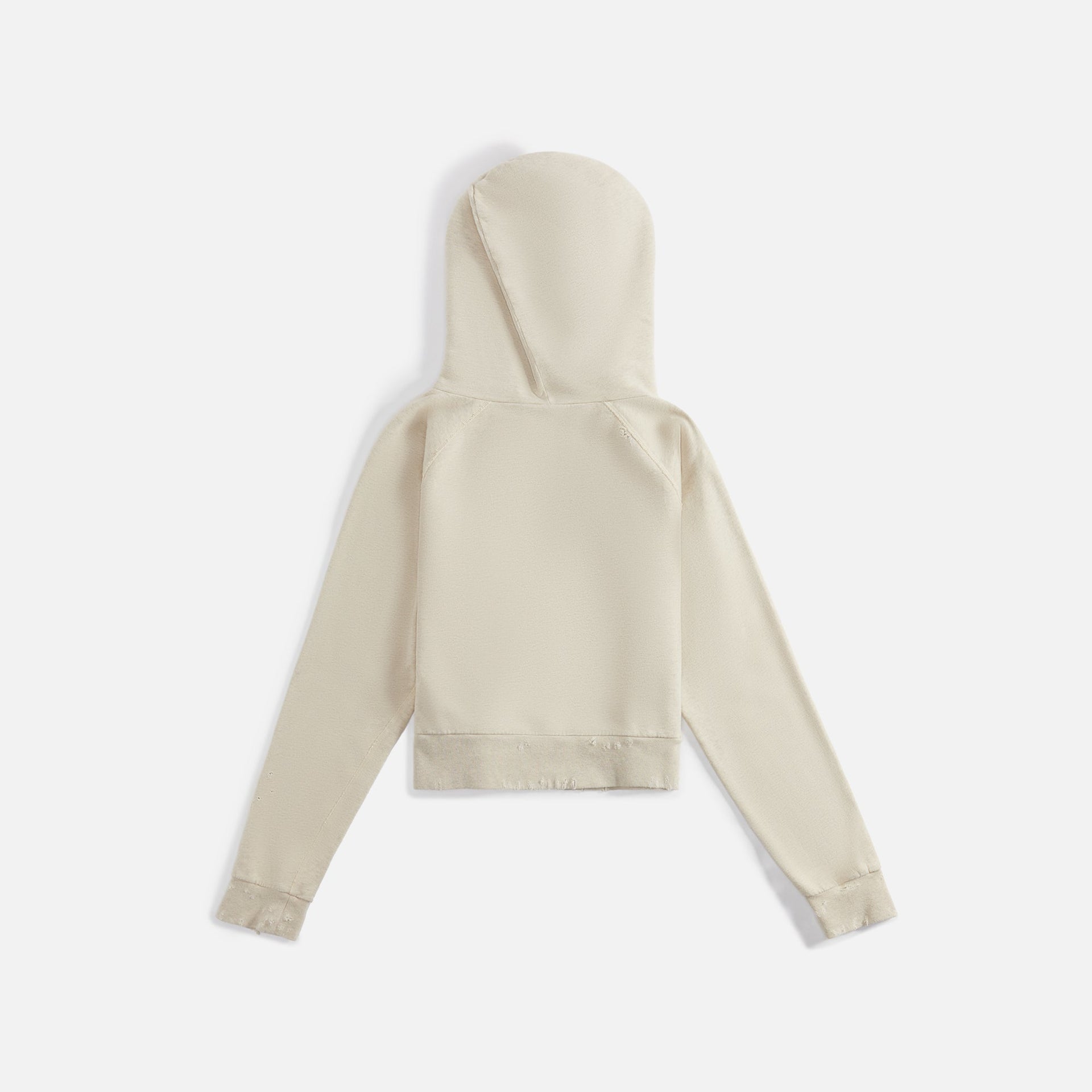 Palm Angels Ripped PA Bear Fitted Hoody - Melange Grey