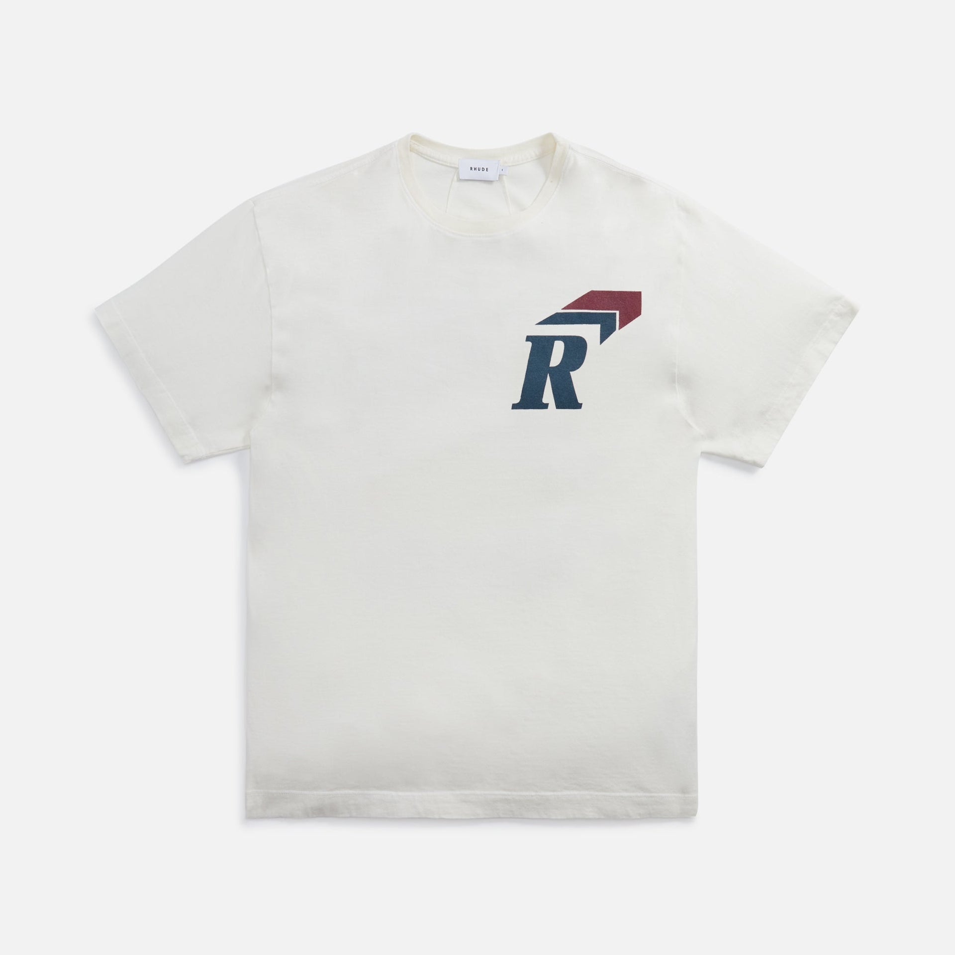Rhude Logo Tee Vintage - White