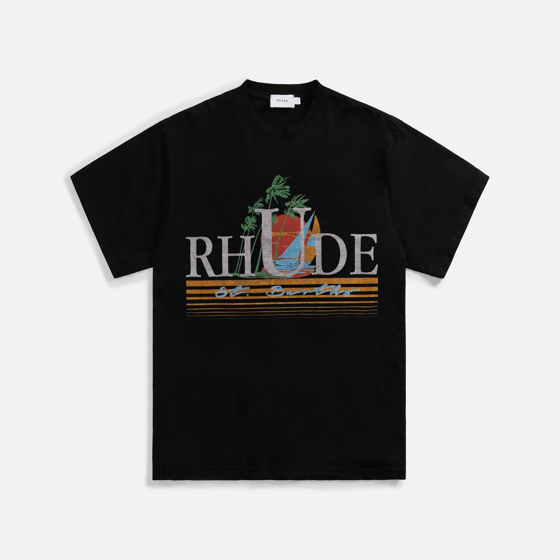 Rhude Tropics Tee - Vintage Black