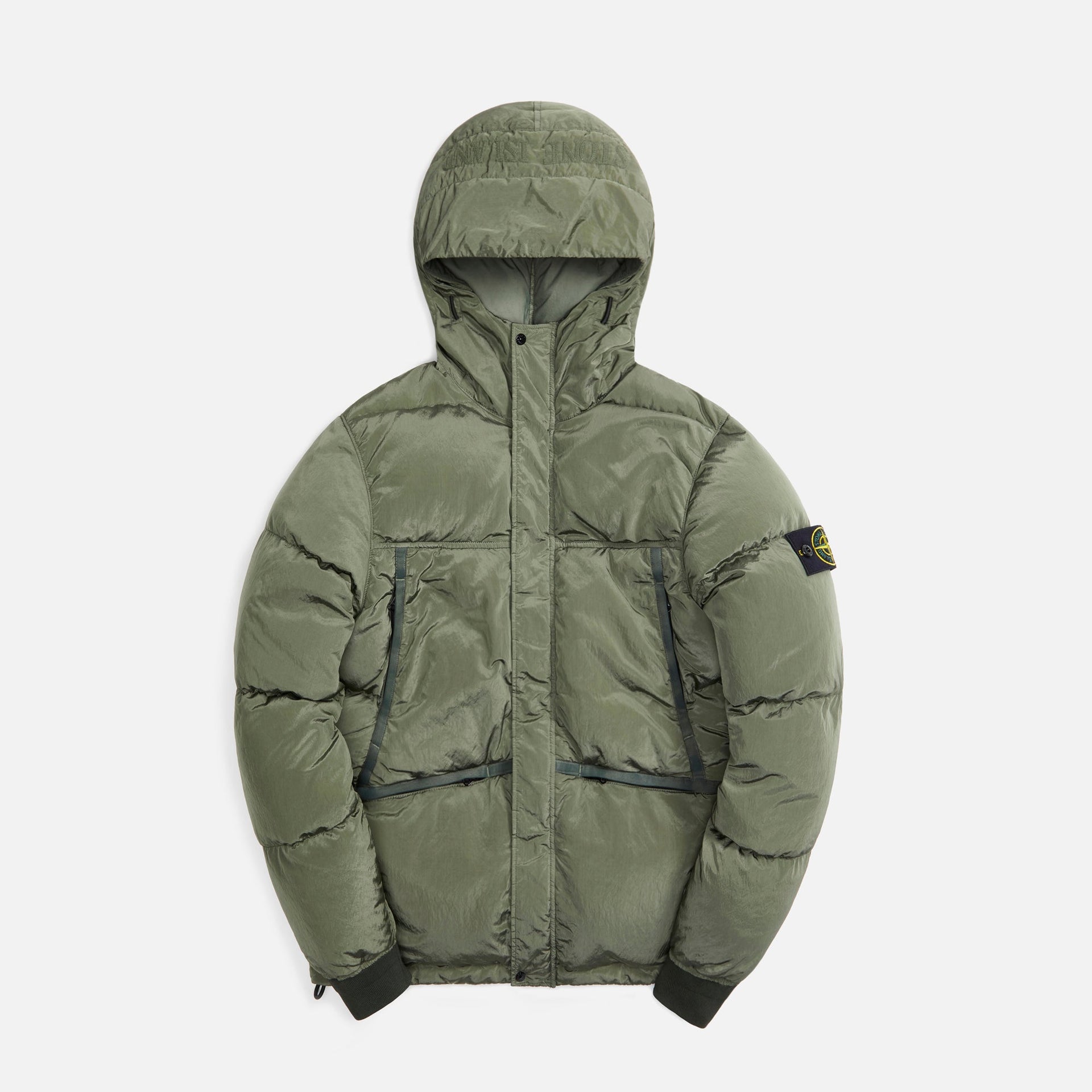 Stone Island Nylon Metal Garment Dyed Real Down Jacket - Sage