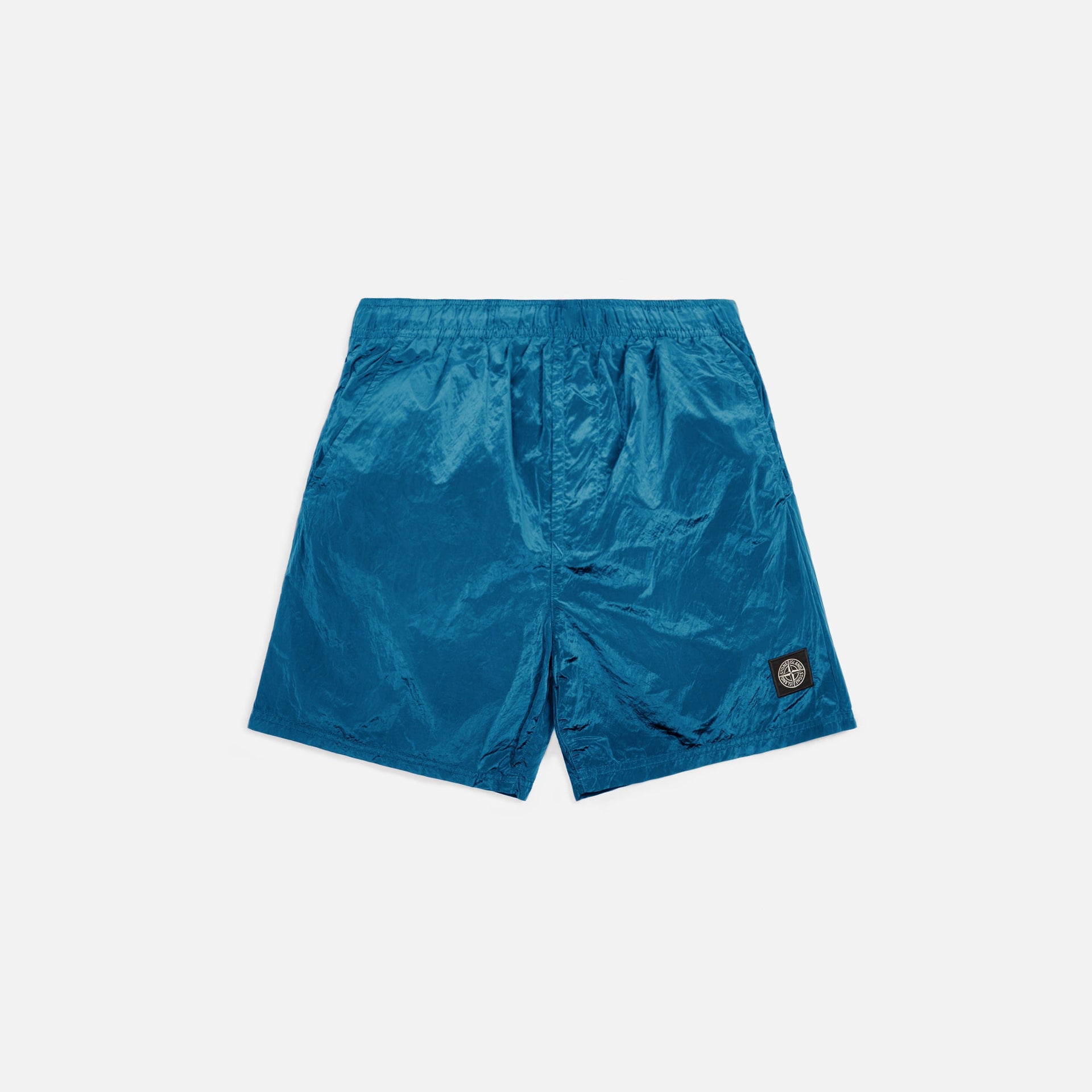 Stone Island Nylon Metal Garment Dyed Swim Shorts - Turquoise