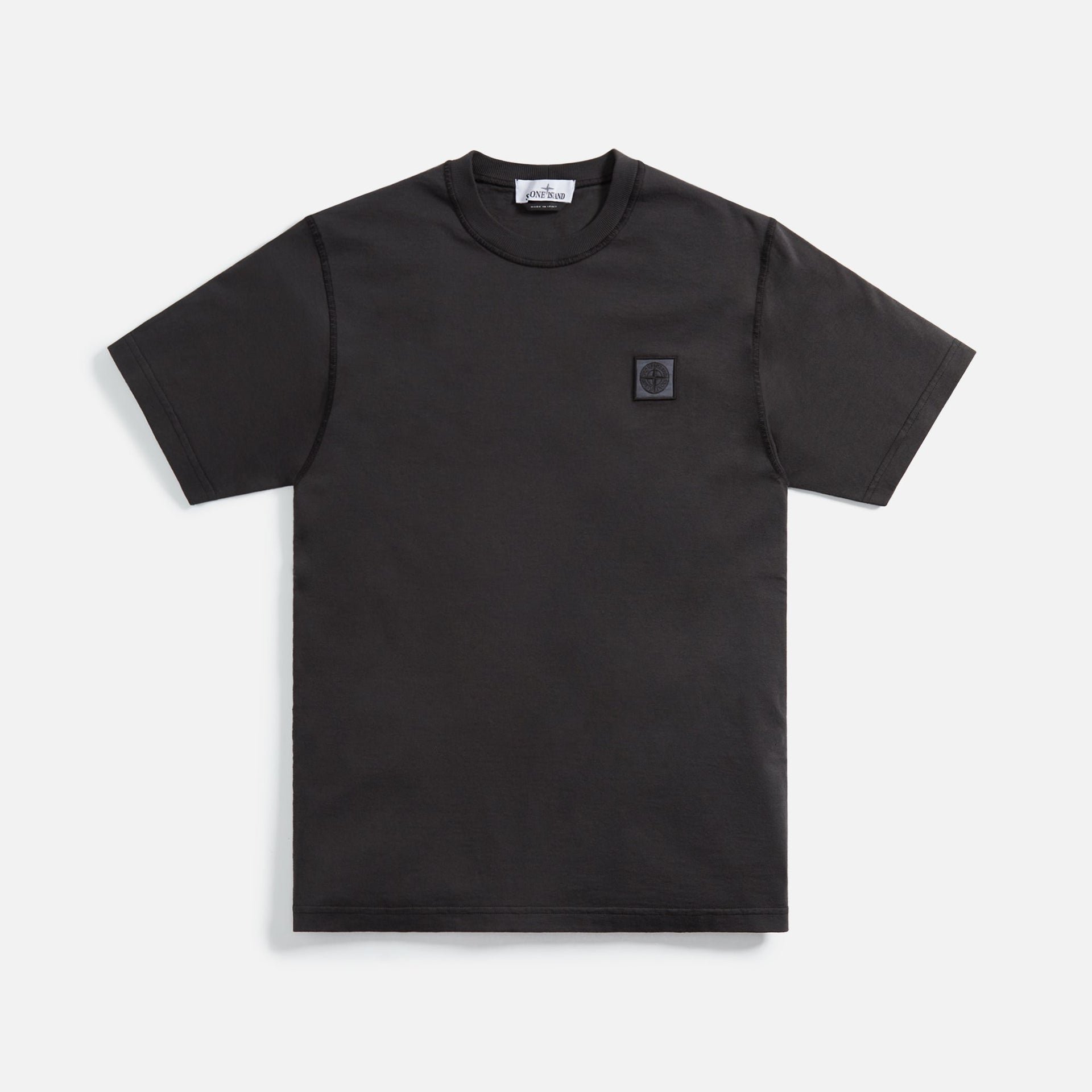Stone Island Fissato Effect Tee - Charcoal