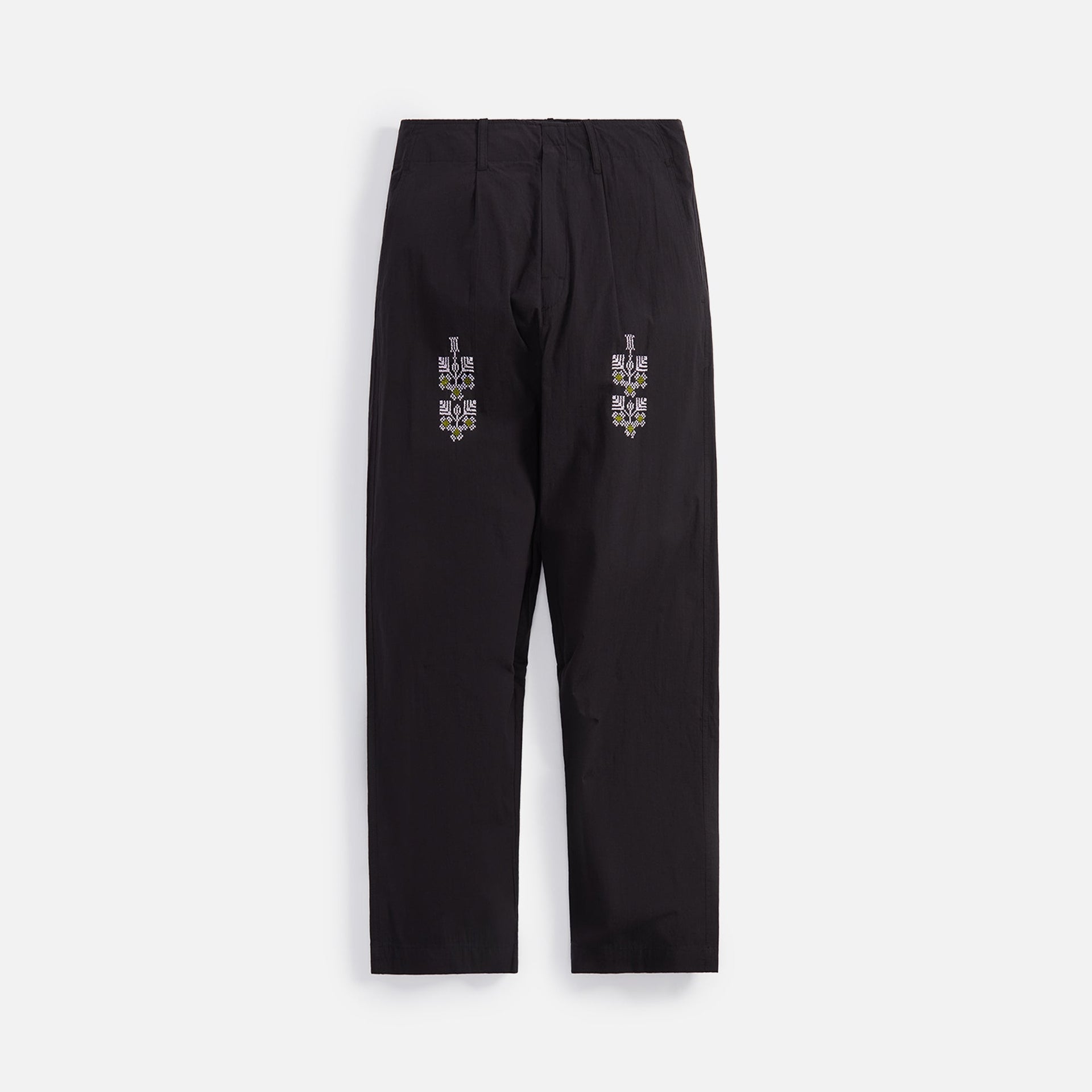 Adish Qrunful Cotton Ribstop Trousers - Black