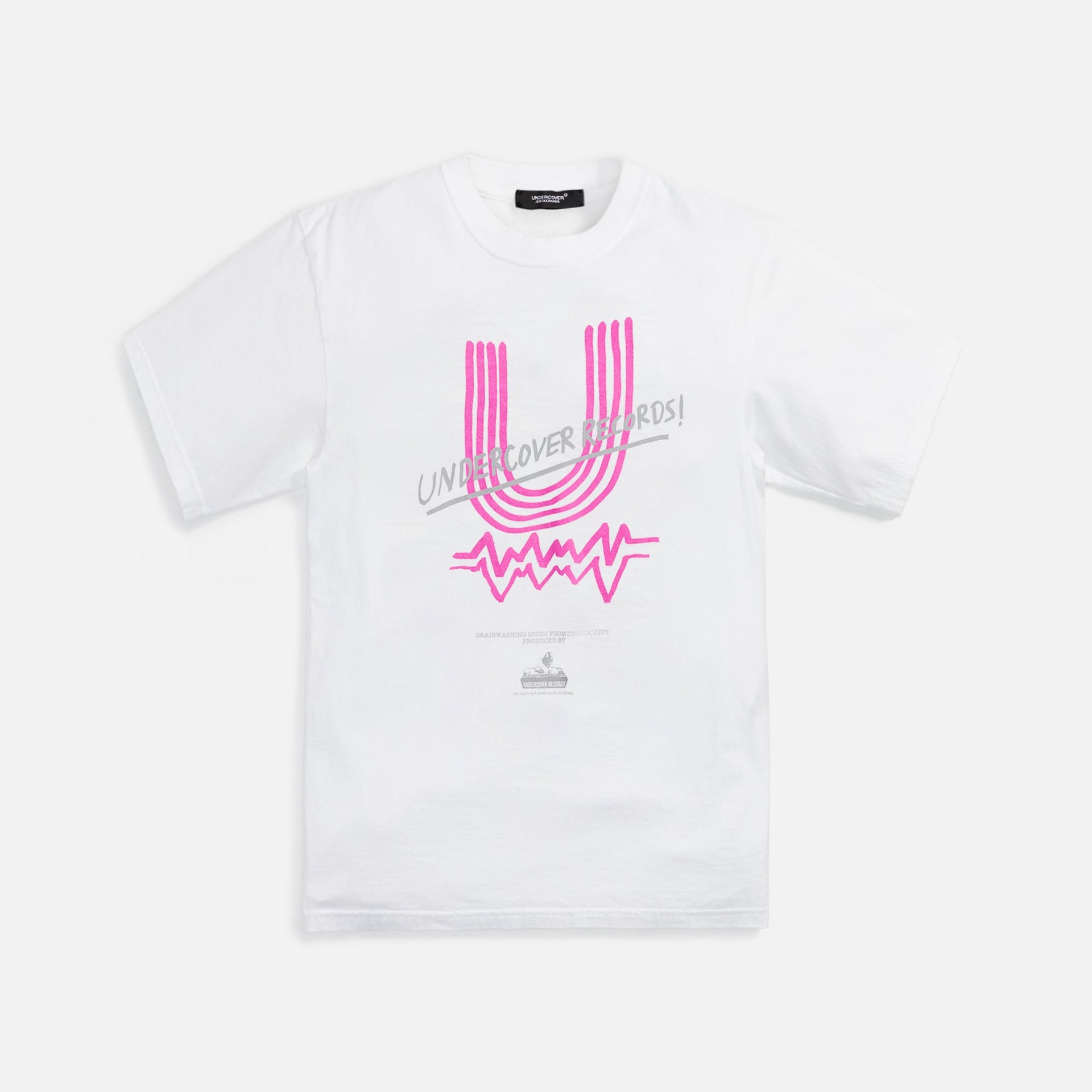 Undercover Records Tee - White / Pink